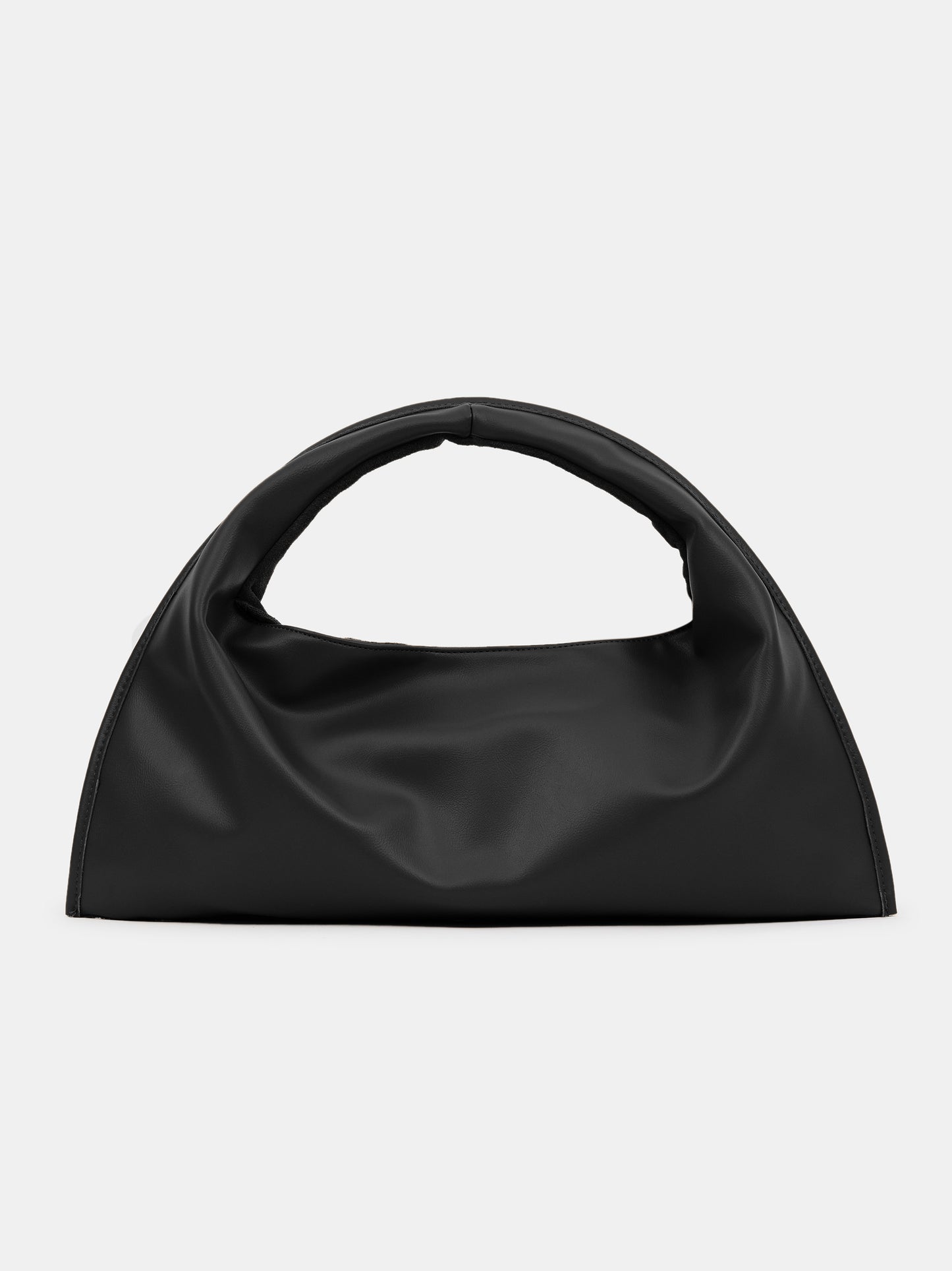 Double-Sided Tote Bag, Black/Black Suede