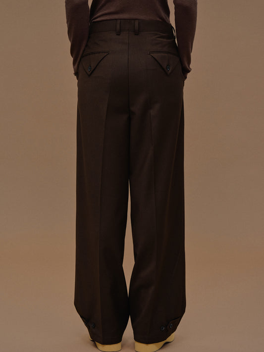 Triangle Pocket Relaxed Trousers, Fondant