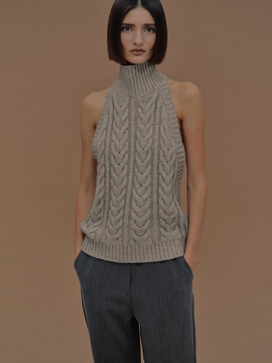 Open Knit Mohair Sweater, Birch – SourceUnknown