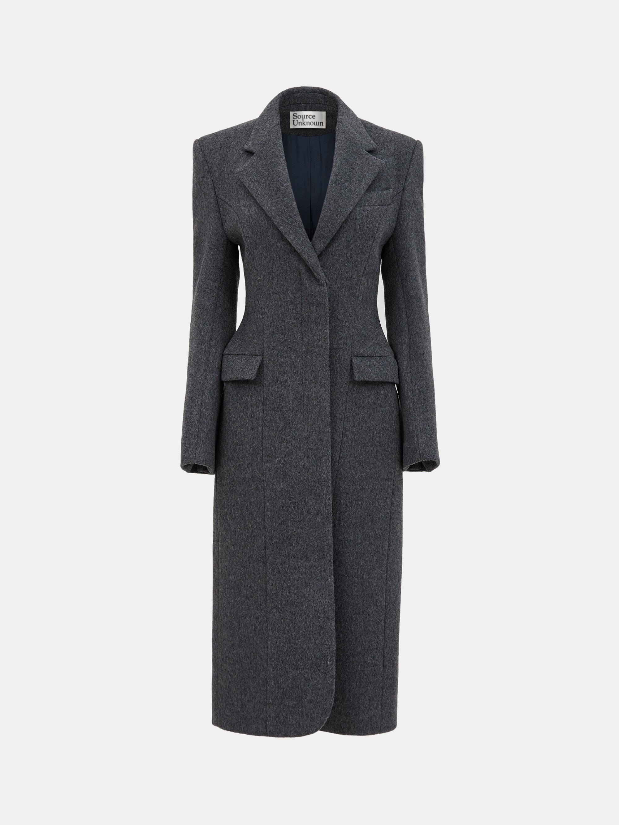 Holin Hourglass Coat, Cobblestone
