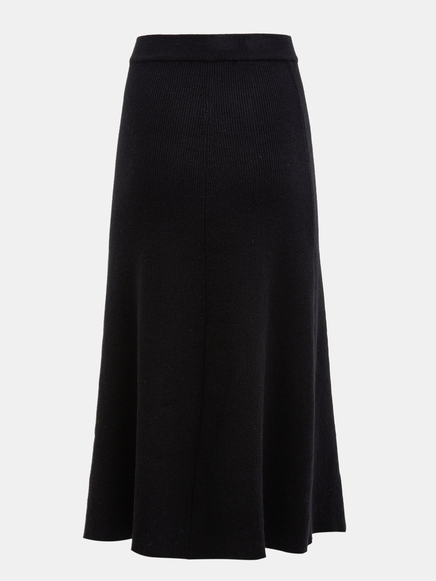 Cashmere Cardigan/Skirt Set, Black