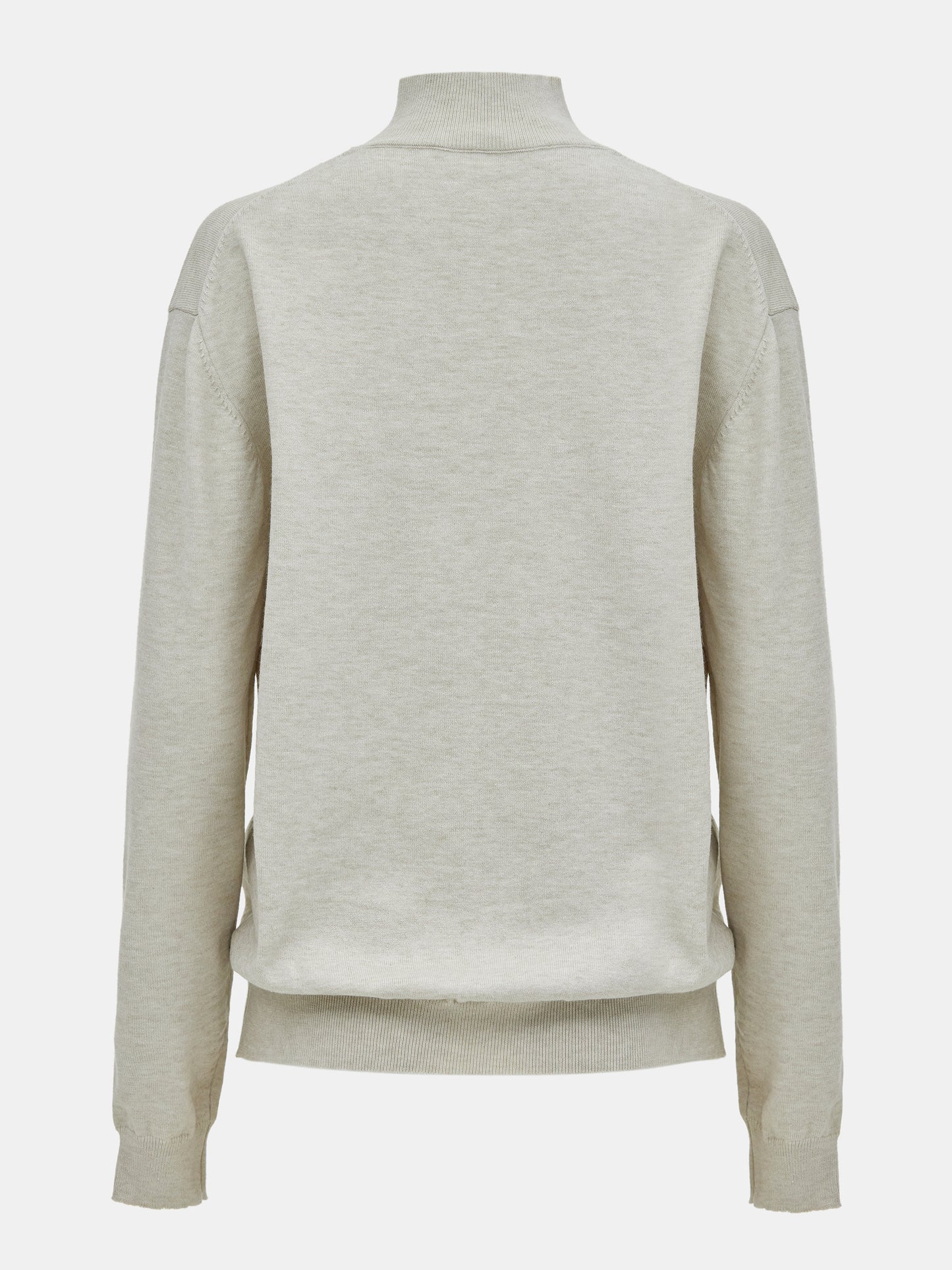 High-Neck Loose Knit, Oatmeal