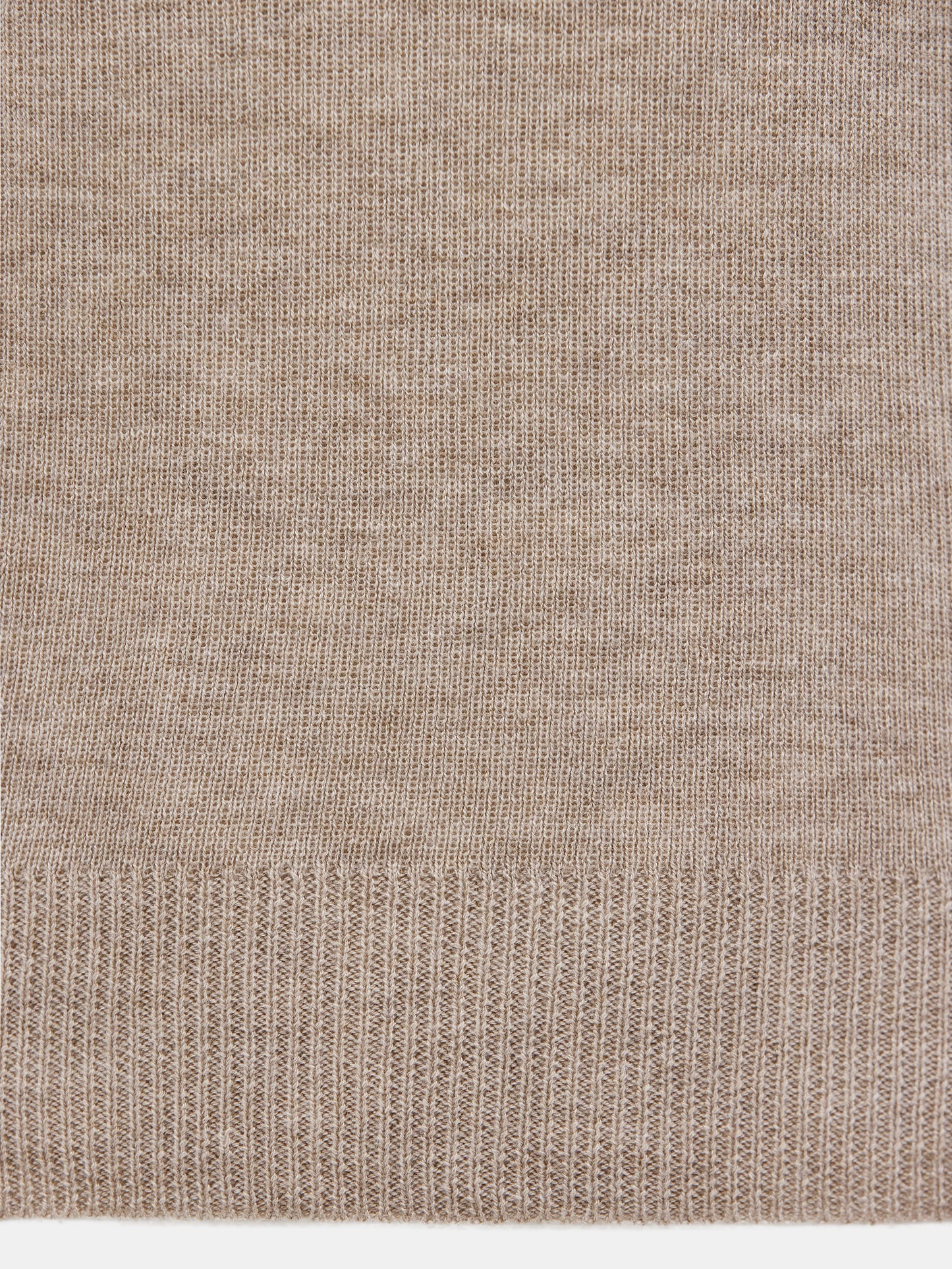 High-Neck Compact Knit, Beige