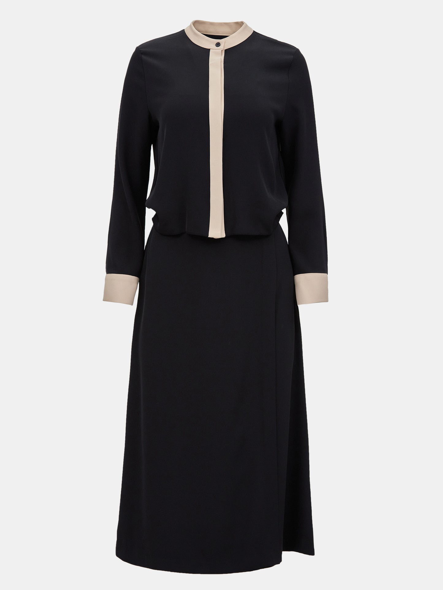 Classic Midi Dress, Noir