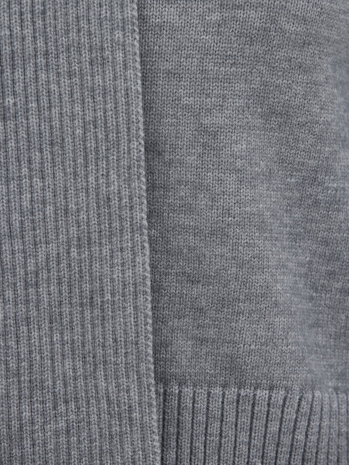 Scarf Knit Top, Grey
