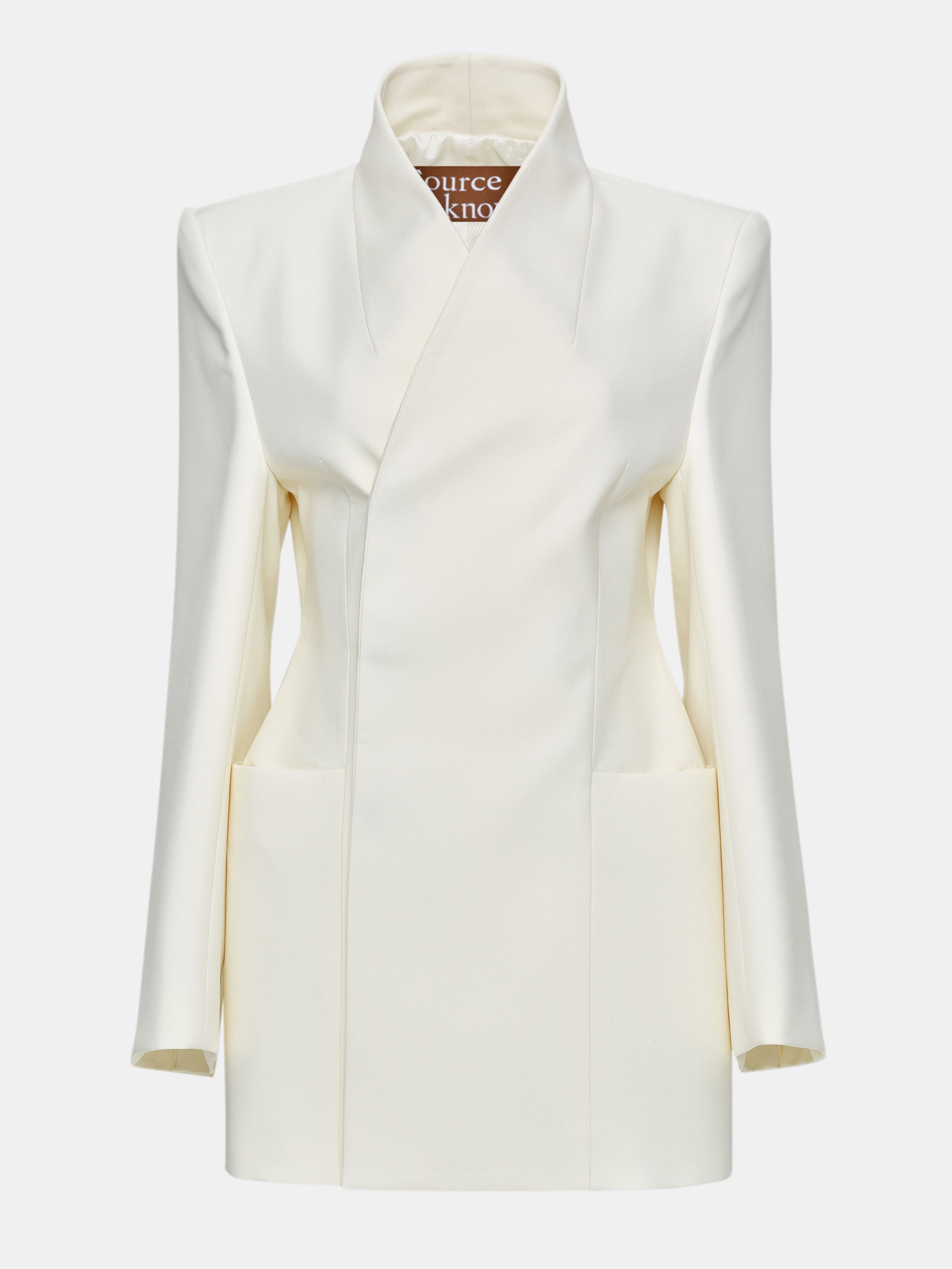 Corrin Wrap Blazer, Cream – SourceUnknown