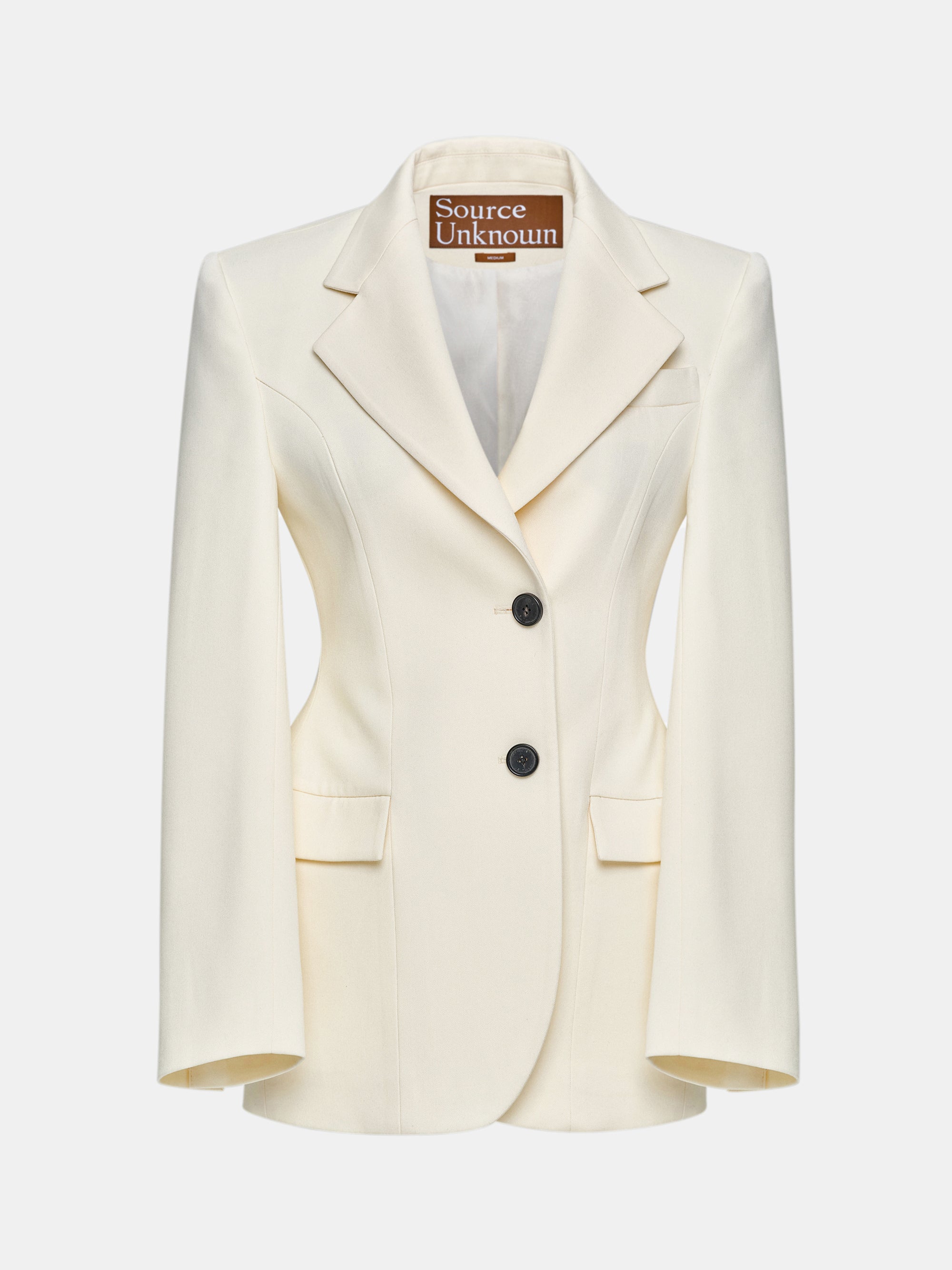 Poldo Hourglass Blazer, Cream
