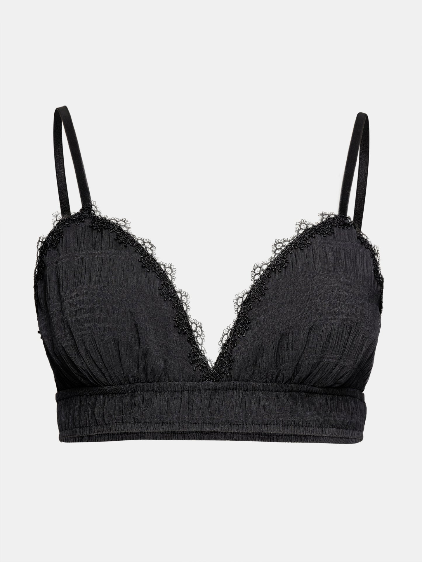 Cotton:On gathered front backless bralette in black - part of a set