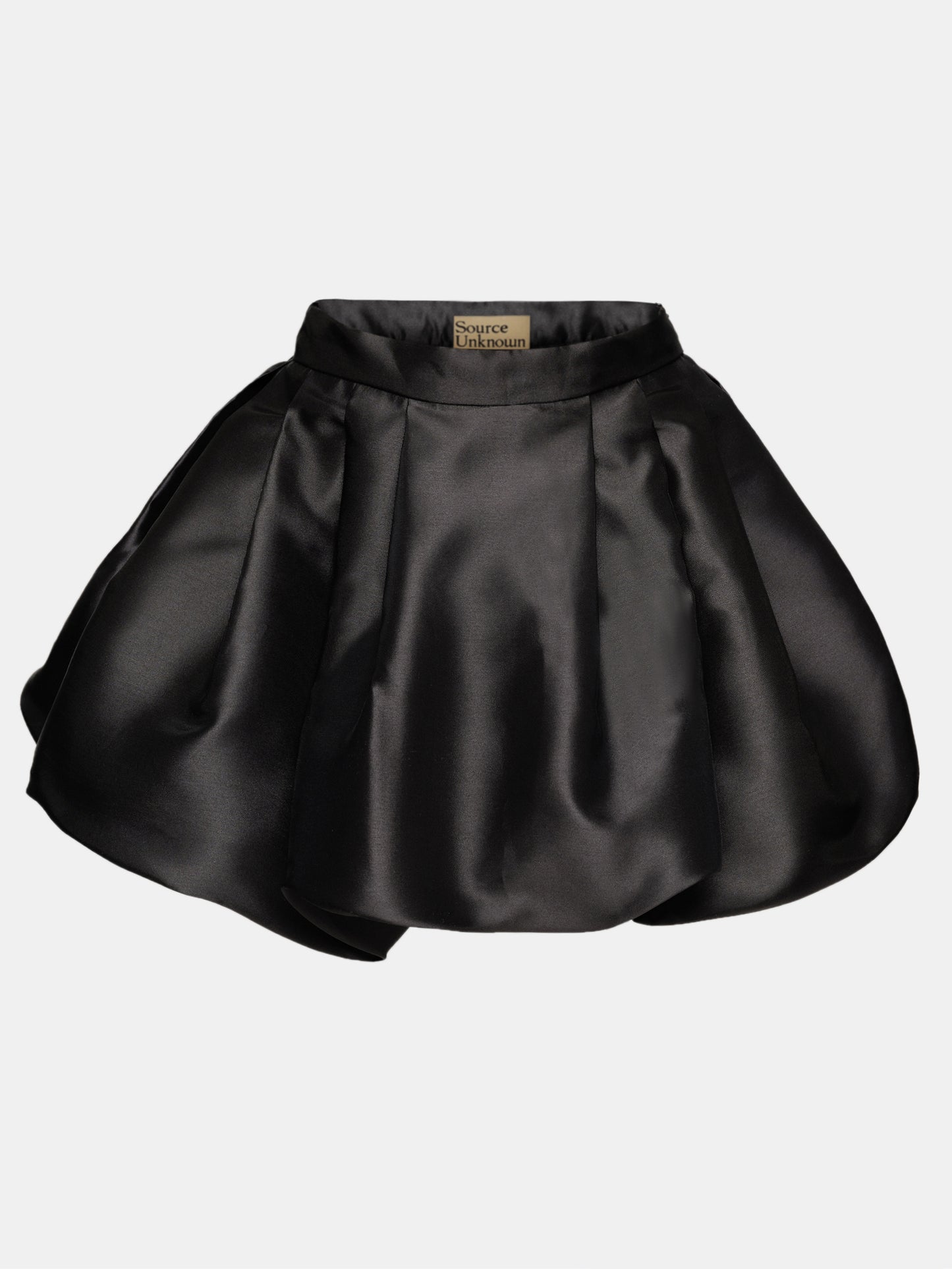 Suki Bubble Hem Miniskirt, Black