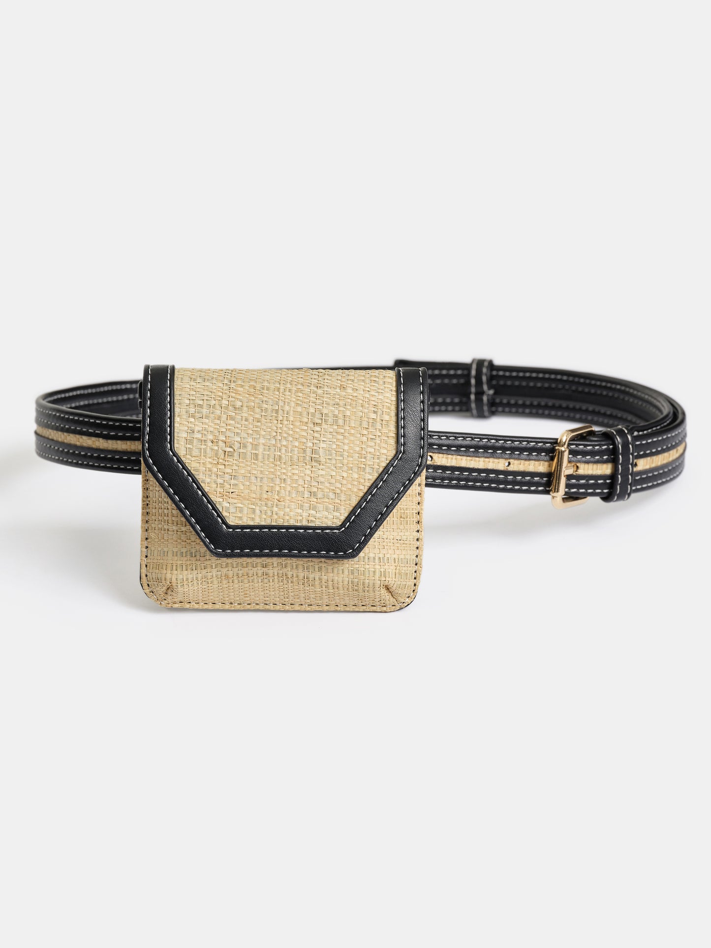 (Pre-order) Small Raffia Belt Bag, Natural