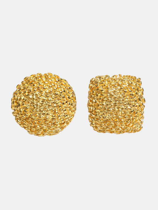 Mismatched Earrings, Gold