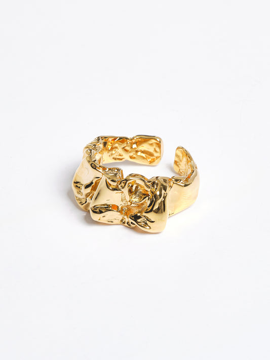 (Pre-order) Open Signet Ring, Gold