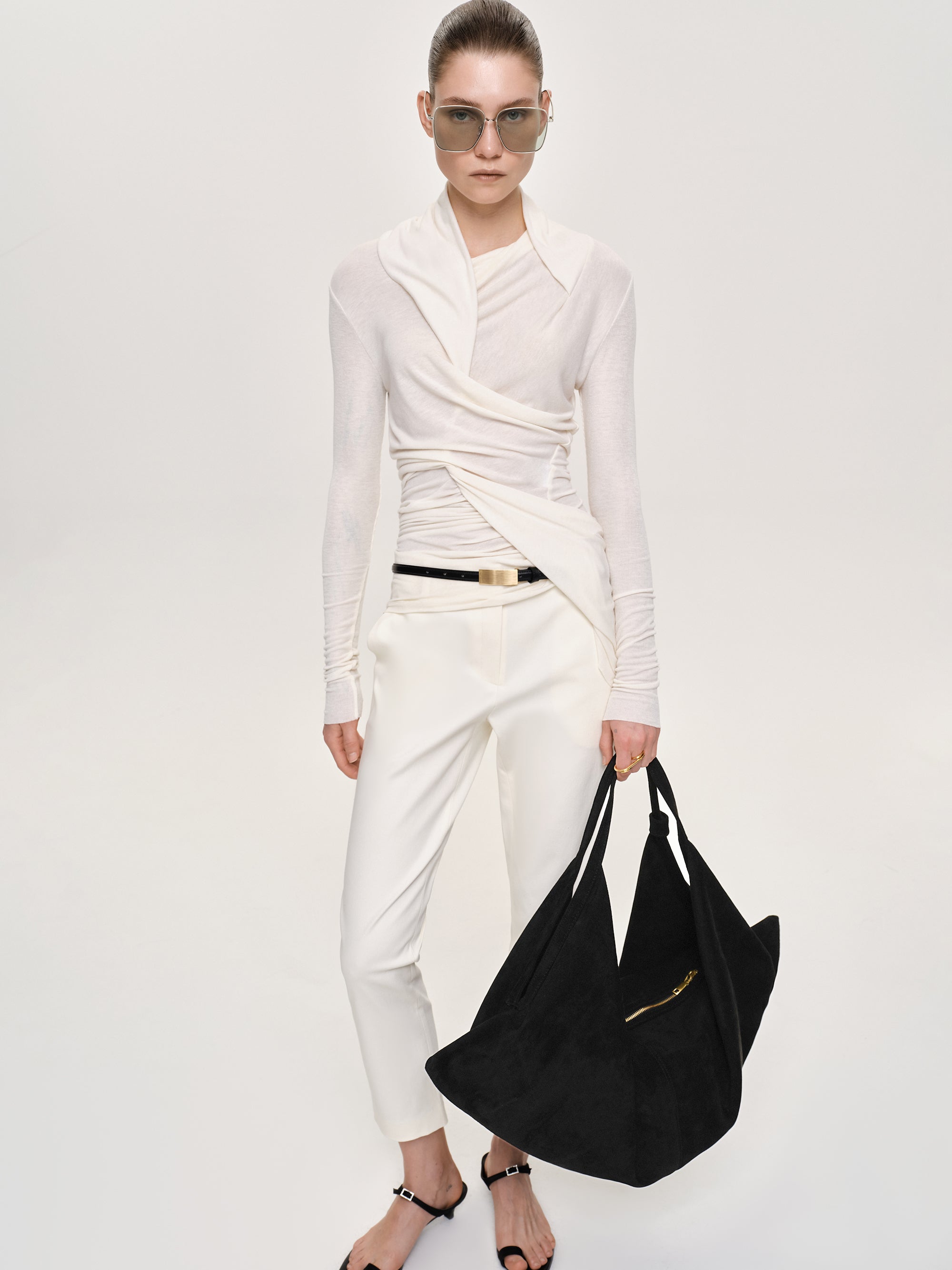 トップス of all form oaf 2way drape tops 2WAY DRAPE TOPS