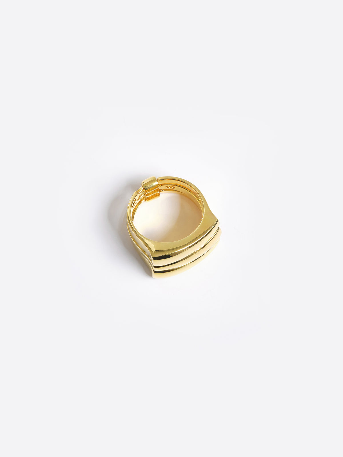 Tiered Bang Ring, Gold