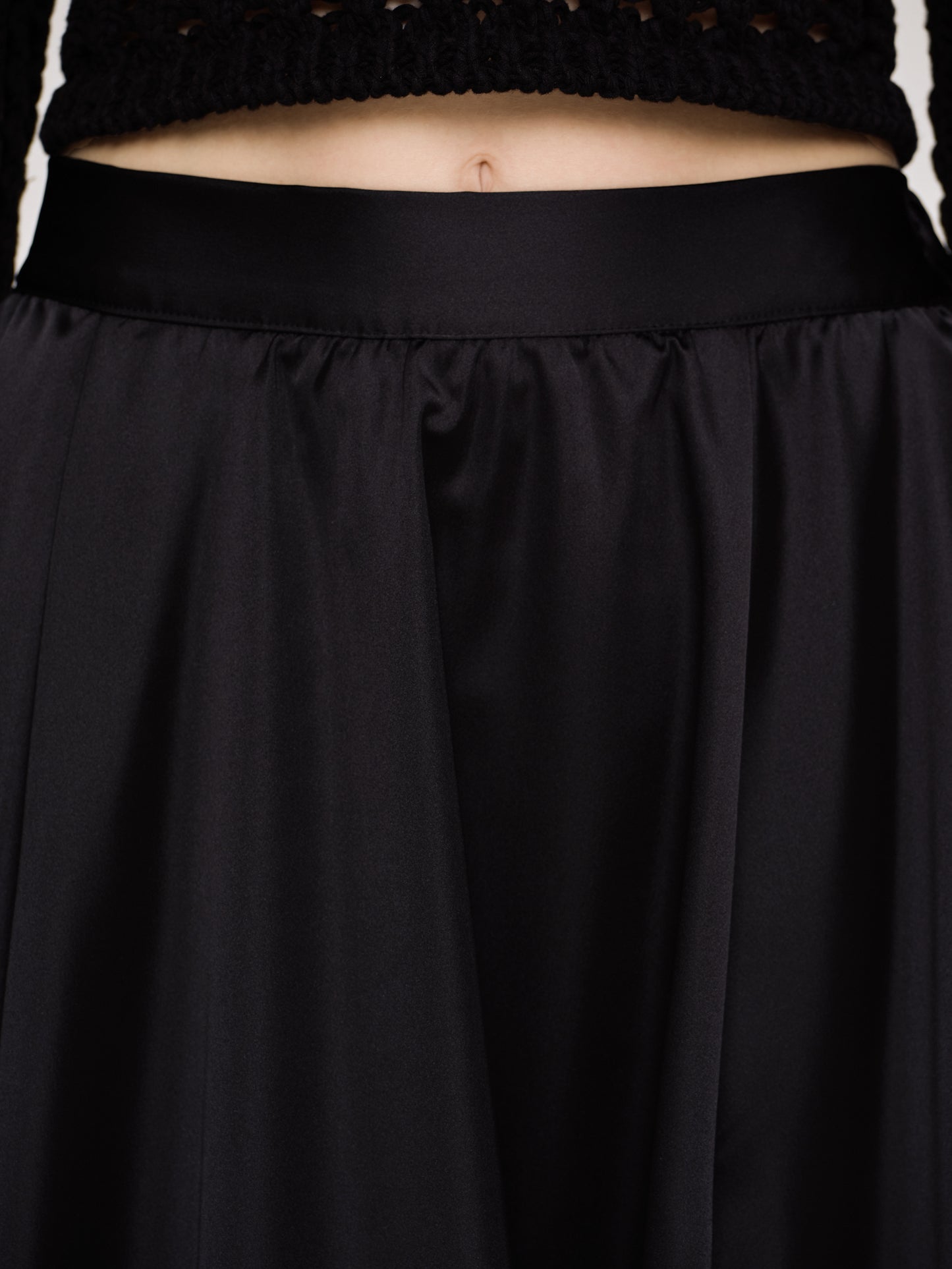Kaleido Puffball Skirt, Black