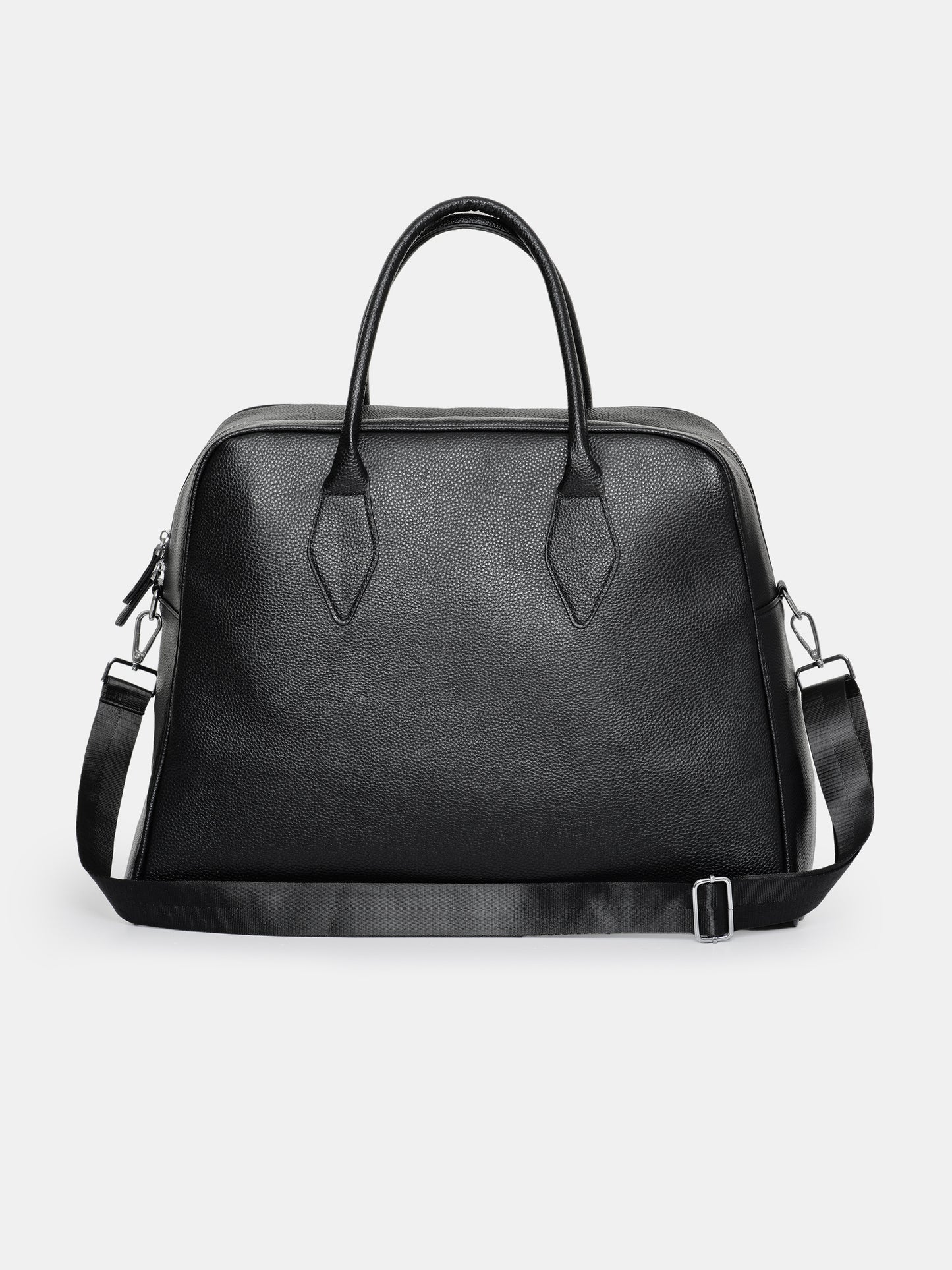 (Pre-order) XLarge Weekender Faux-Leather Bag, Black