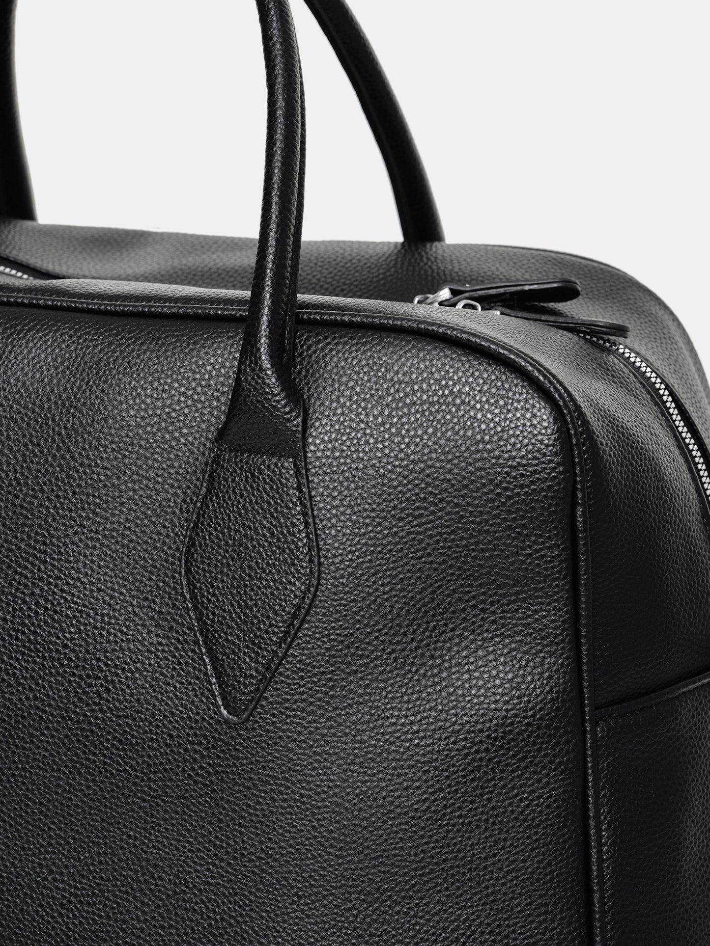 (Pre-order) XLarge Weekender Faux-Leather Bag, Black