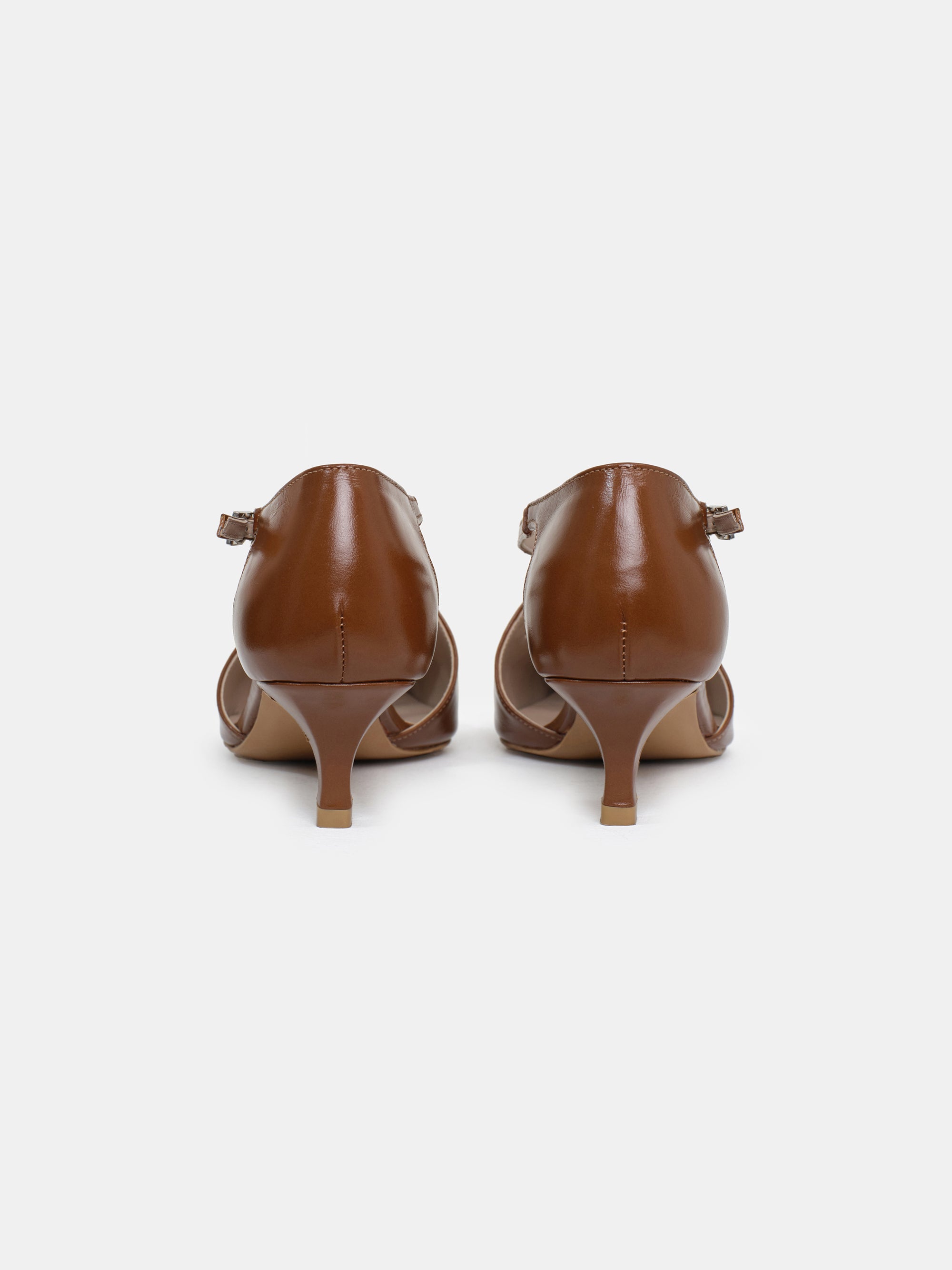 Bugur 80's Criss-Cross Pumps, Latte