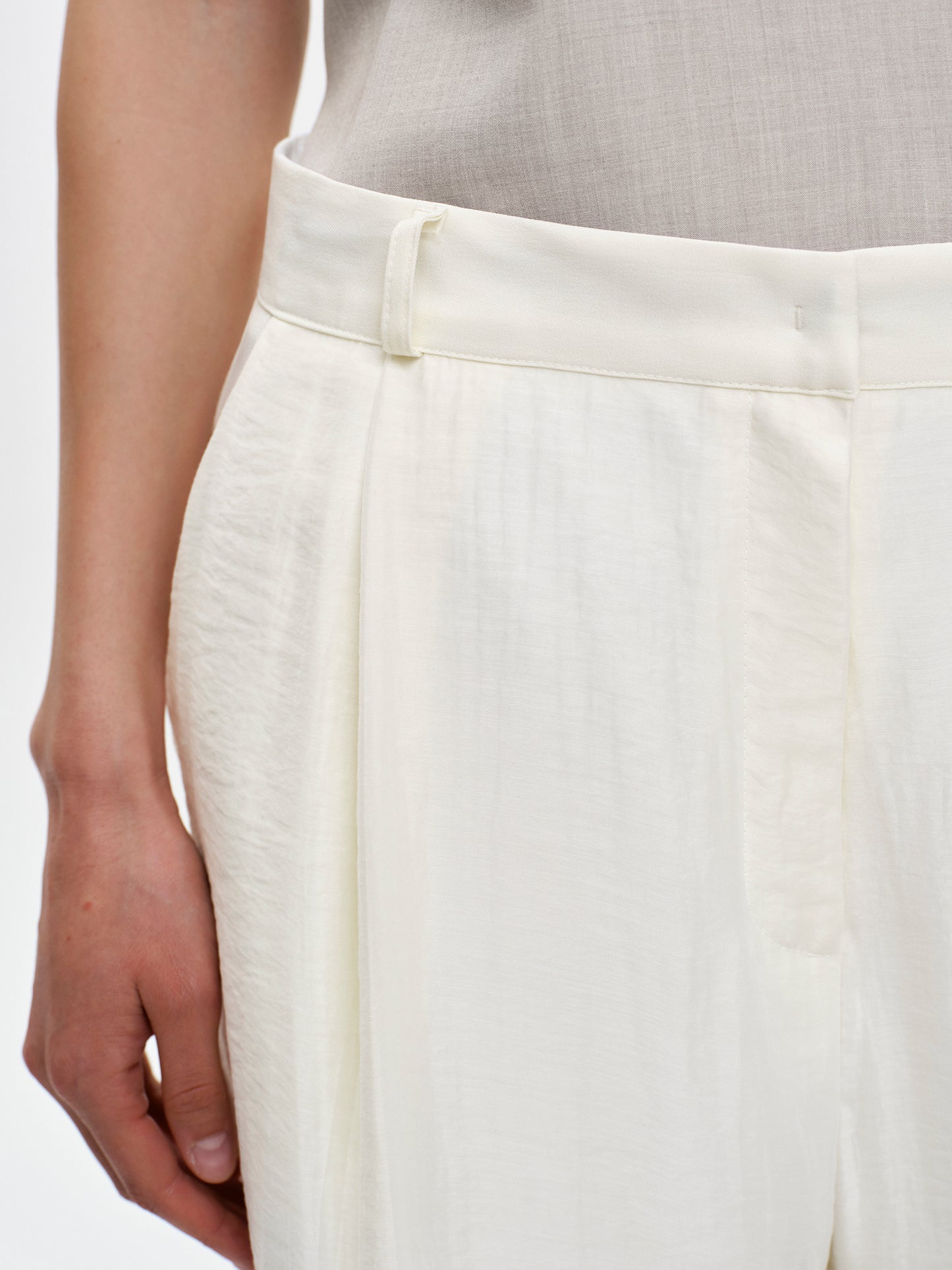 Tencel Trousers, Cream