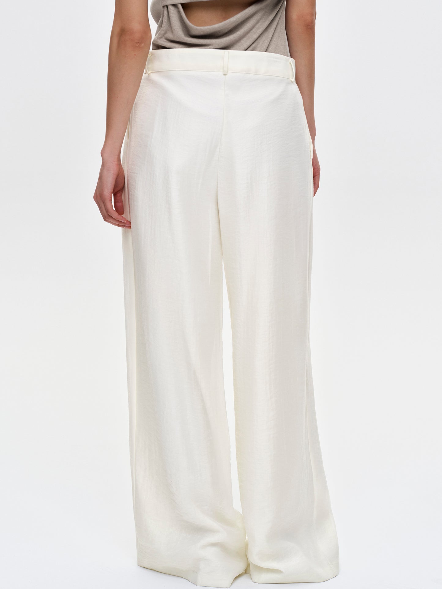 Tencel Trousers, Cream