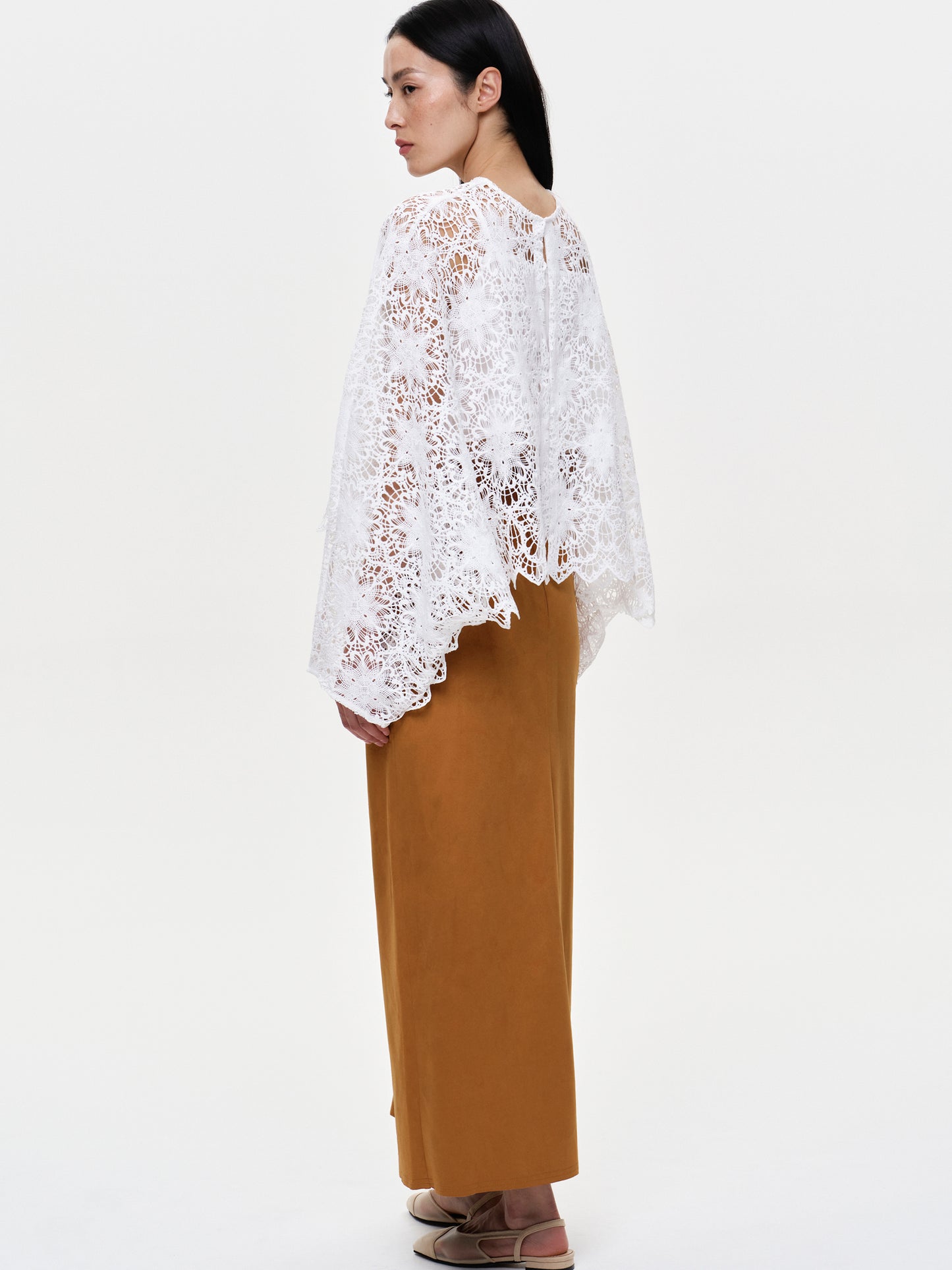 Floral Lace Blouse, White