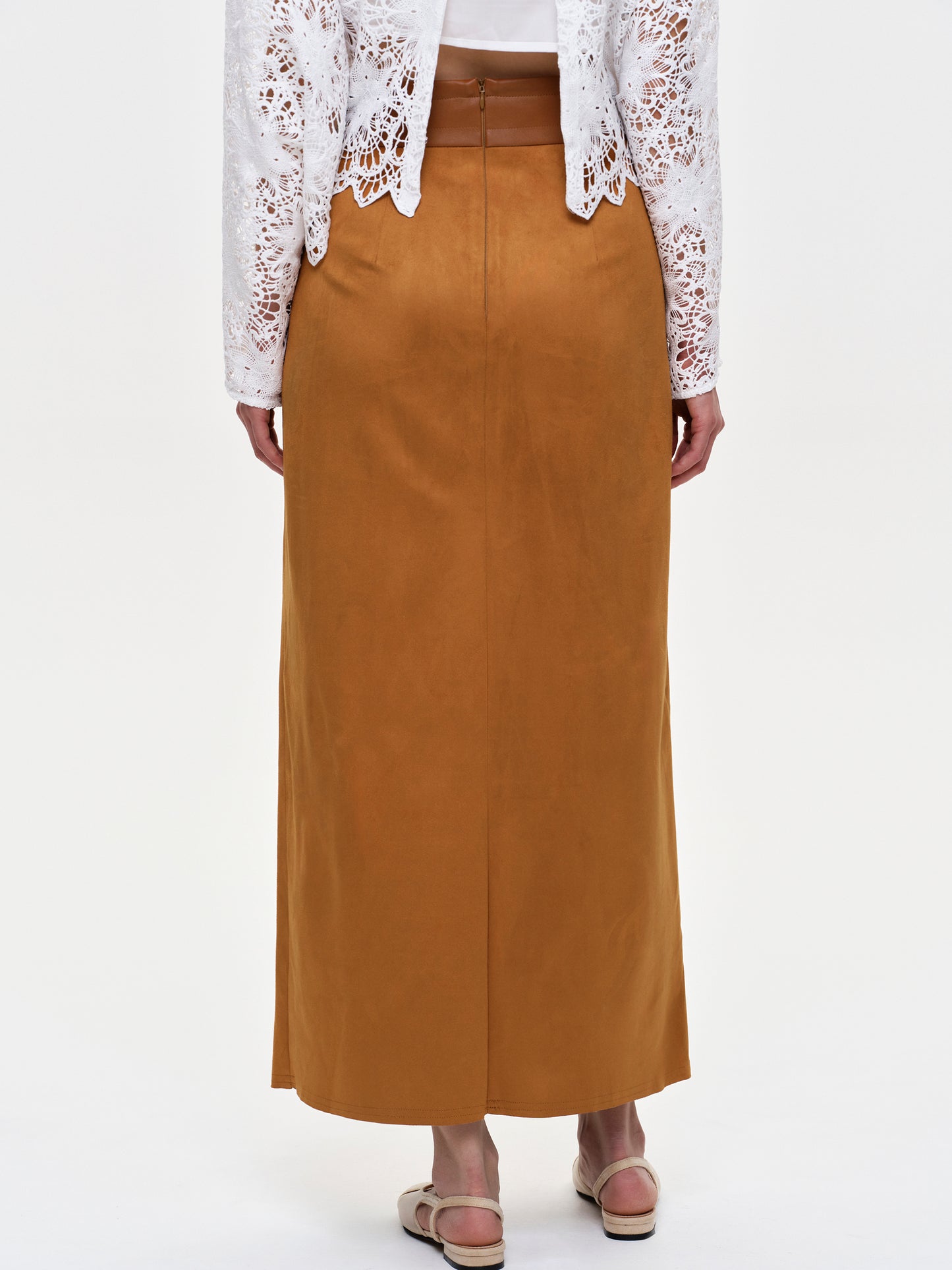 Faux Suede Skirt, Sienna