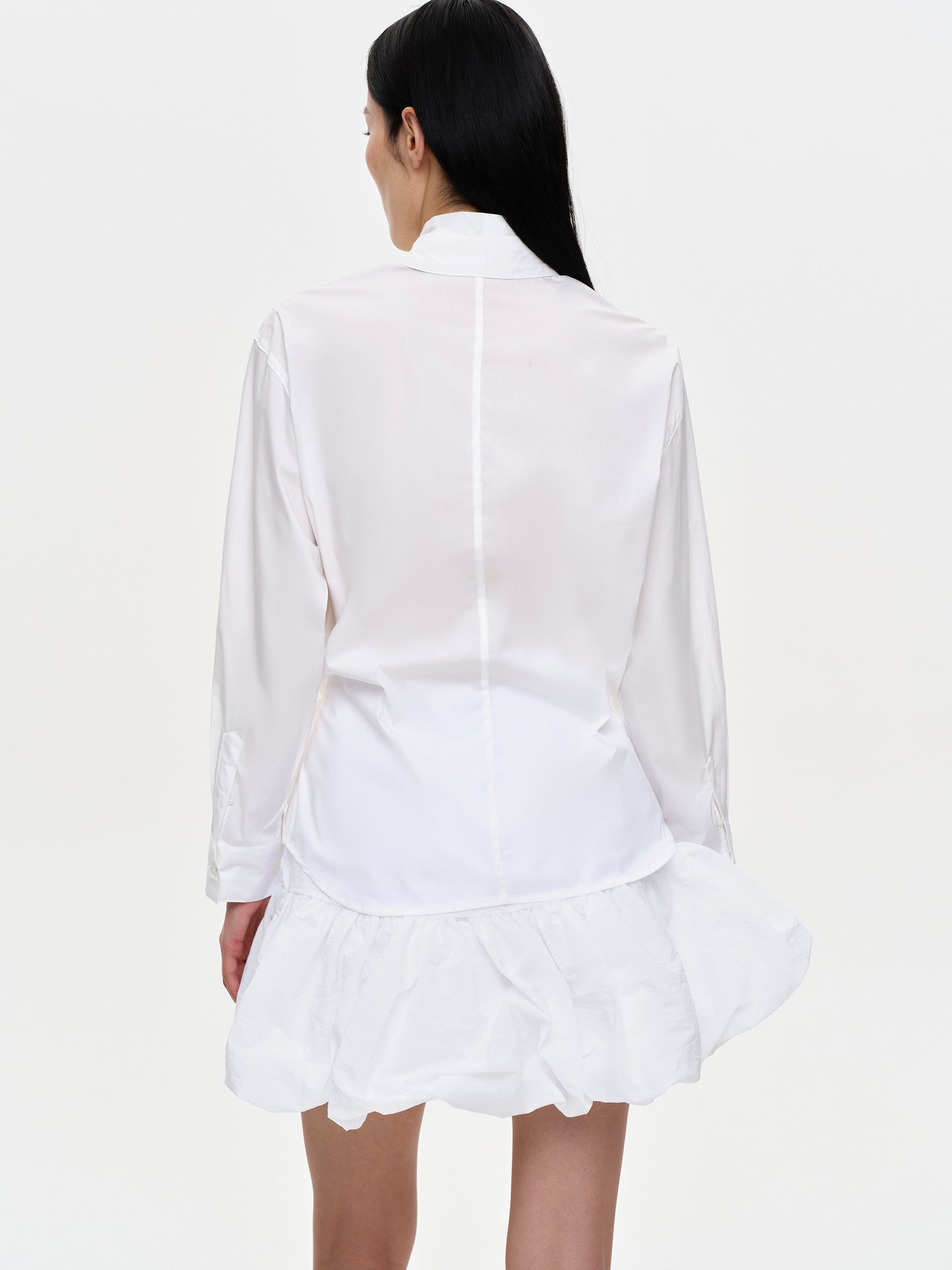 Twisted Button Shirt, White