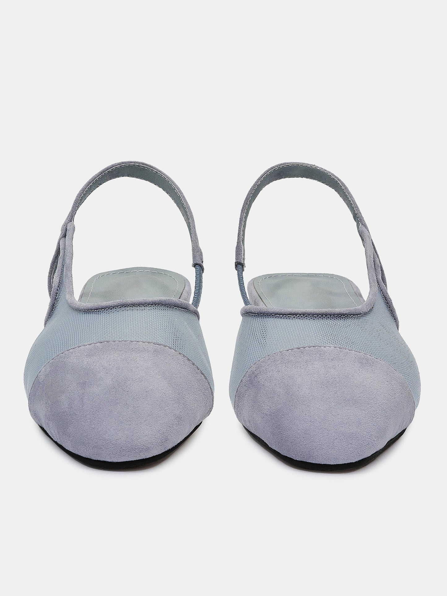 Slingback Tulle Sandals, Pastel Blue