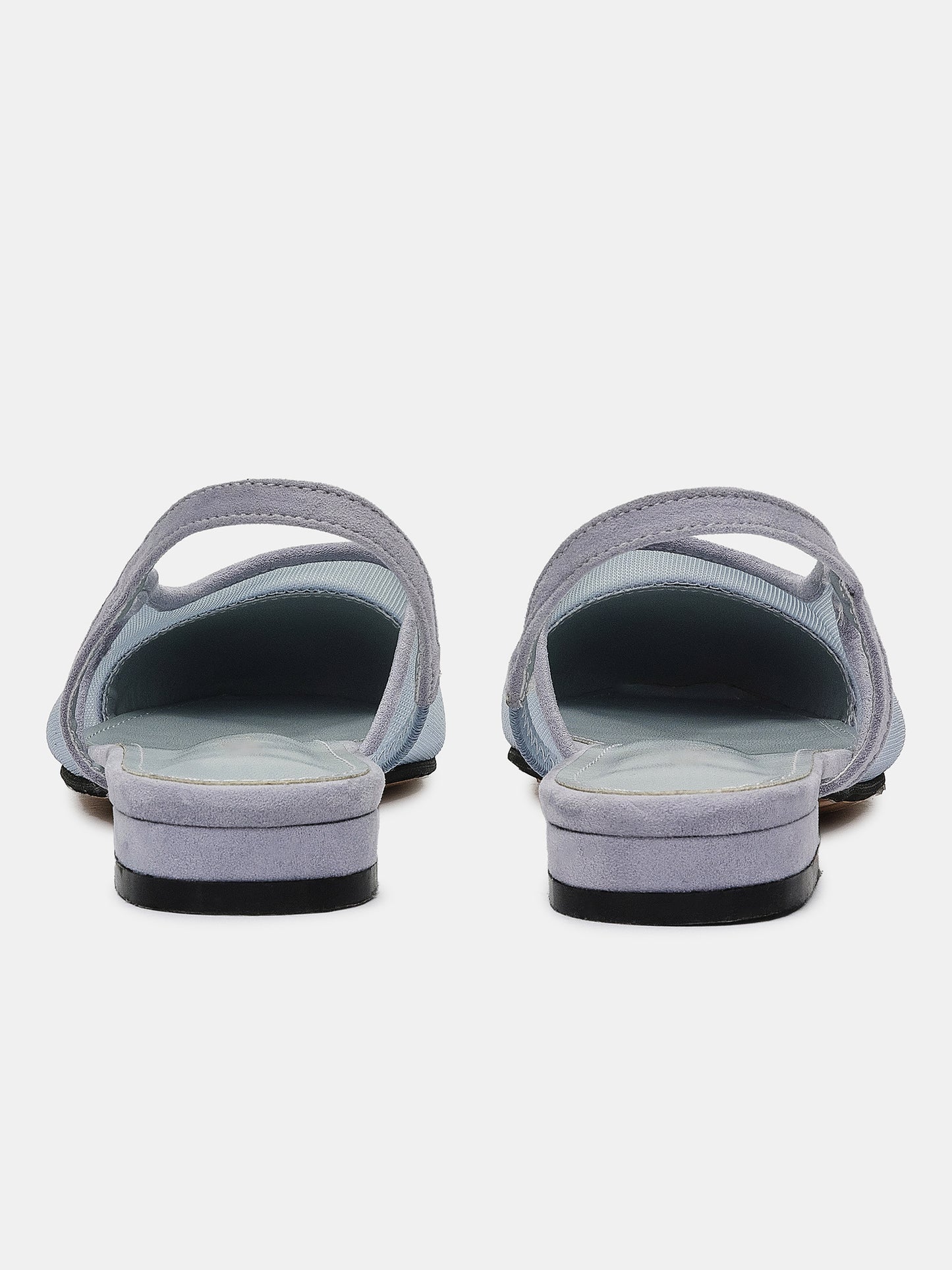 Slingback Tulle Sandals, Pastel Blue