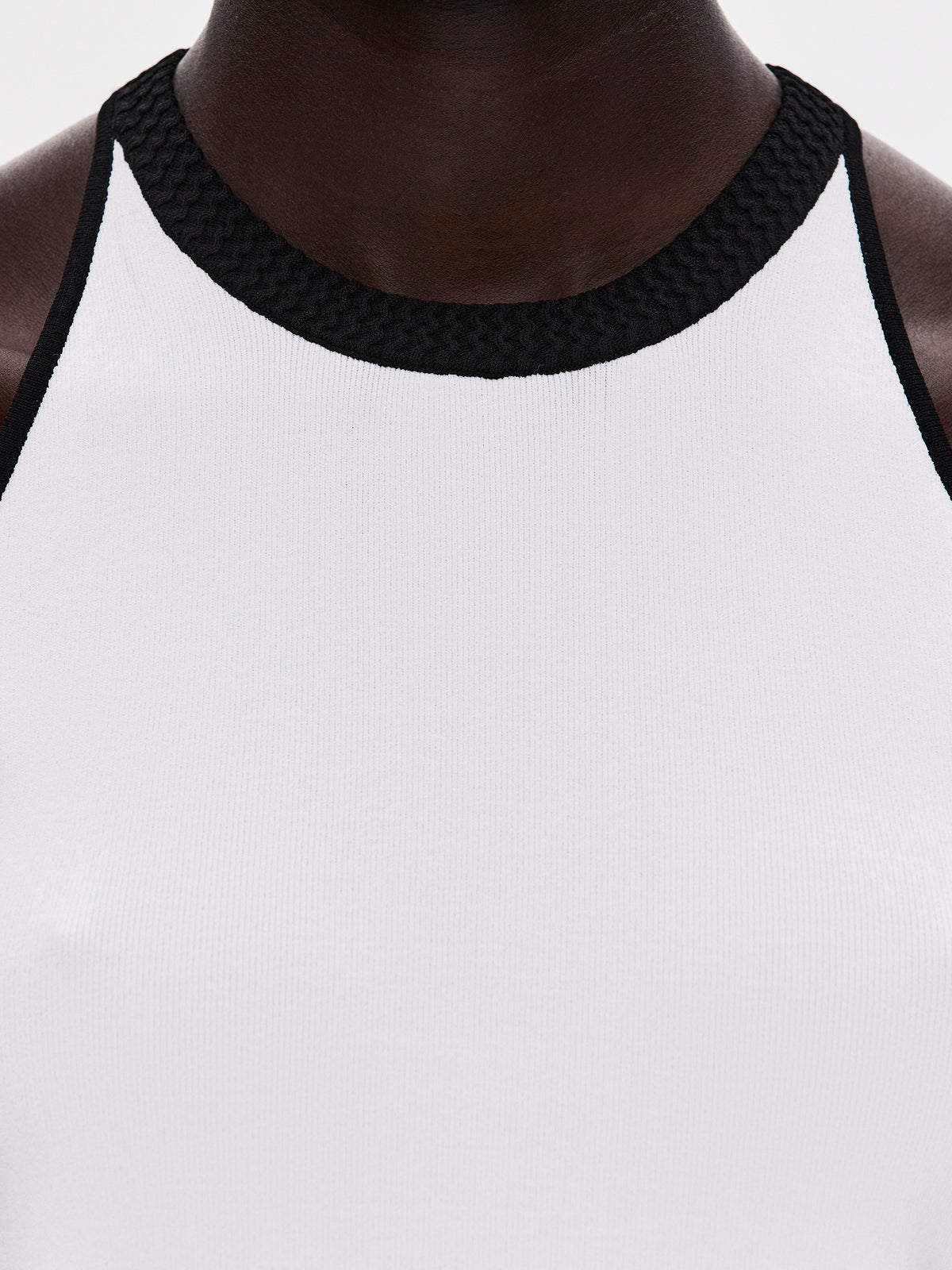 Ohia Compact Knit Tank, White