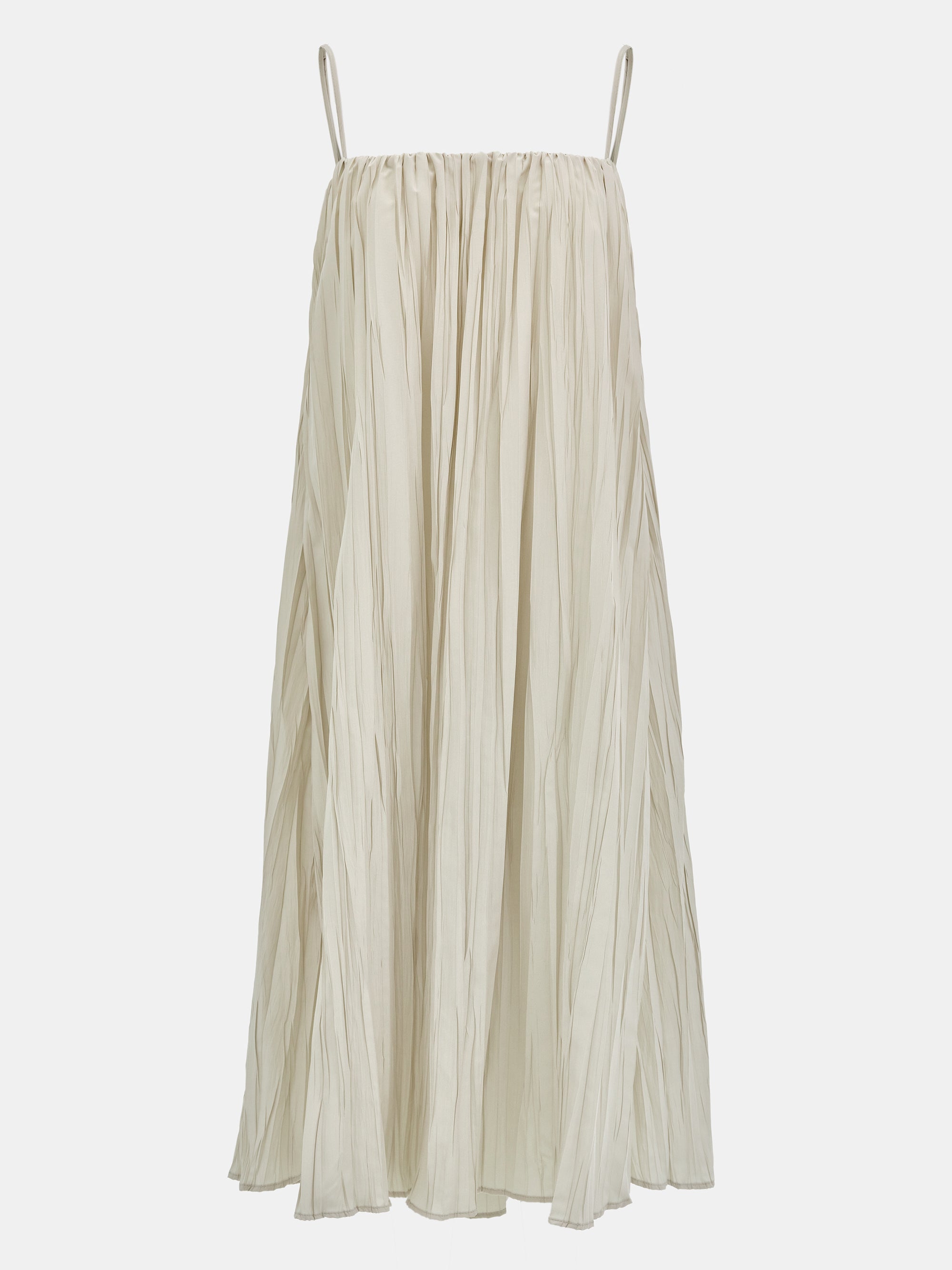 Pleated Camisole Dress, Alabaster