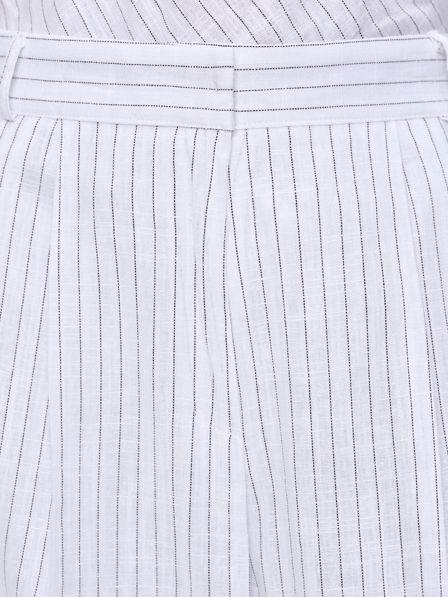 Paolore Linen Trousers, White Stripe
