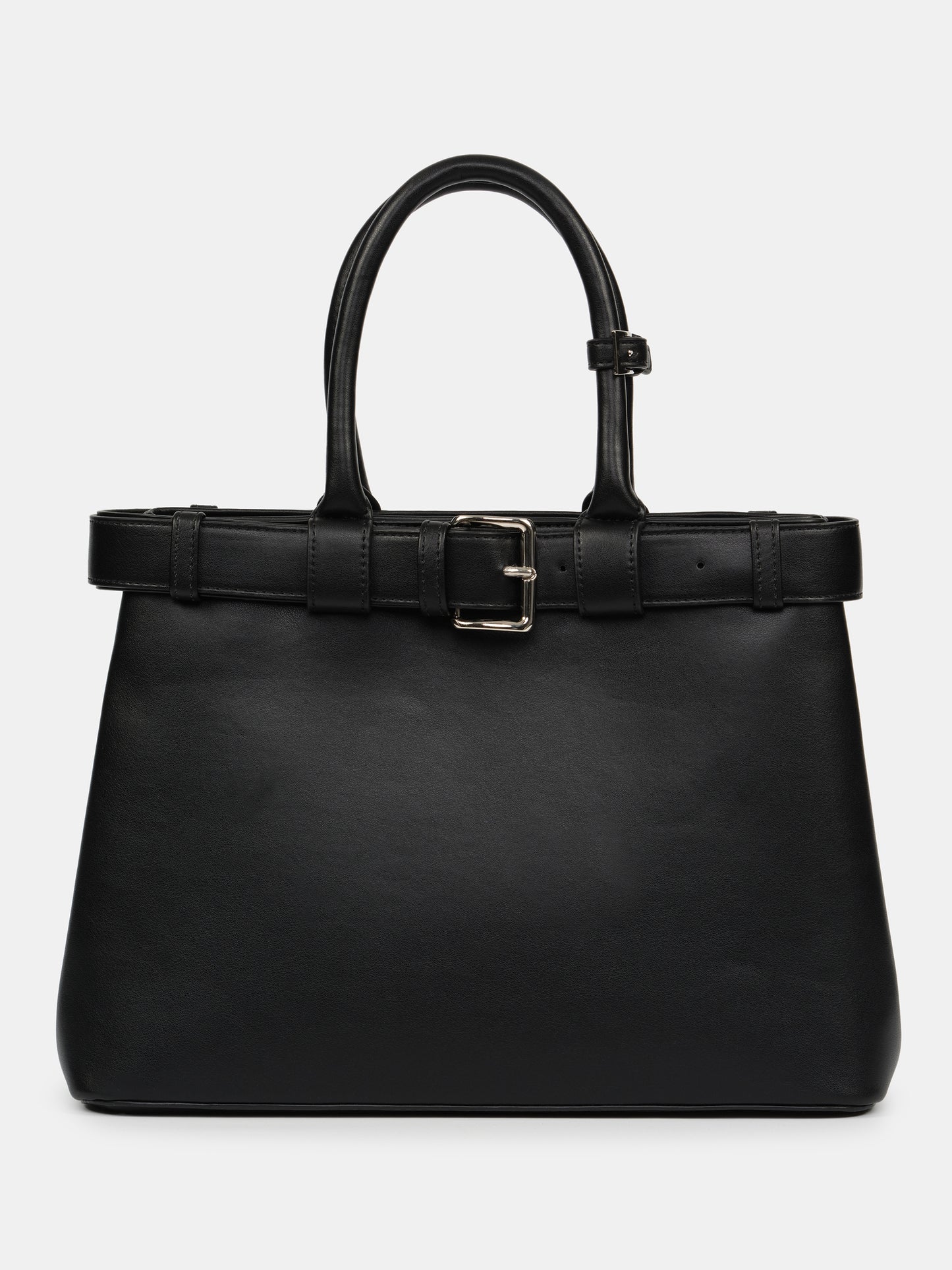 (Pre-order) Belted Tote Bag, Black