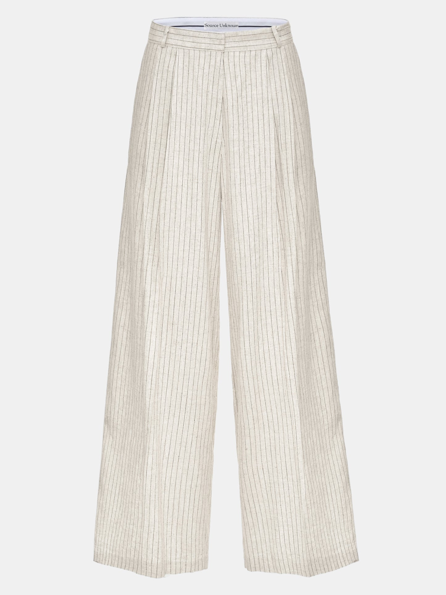 Paolore Linen Trousers, Beige Stripe