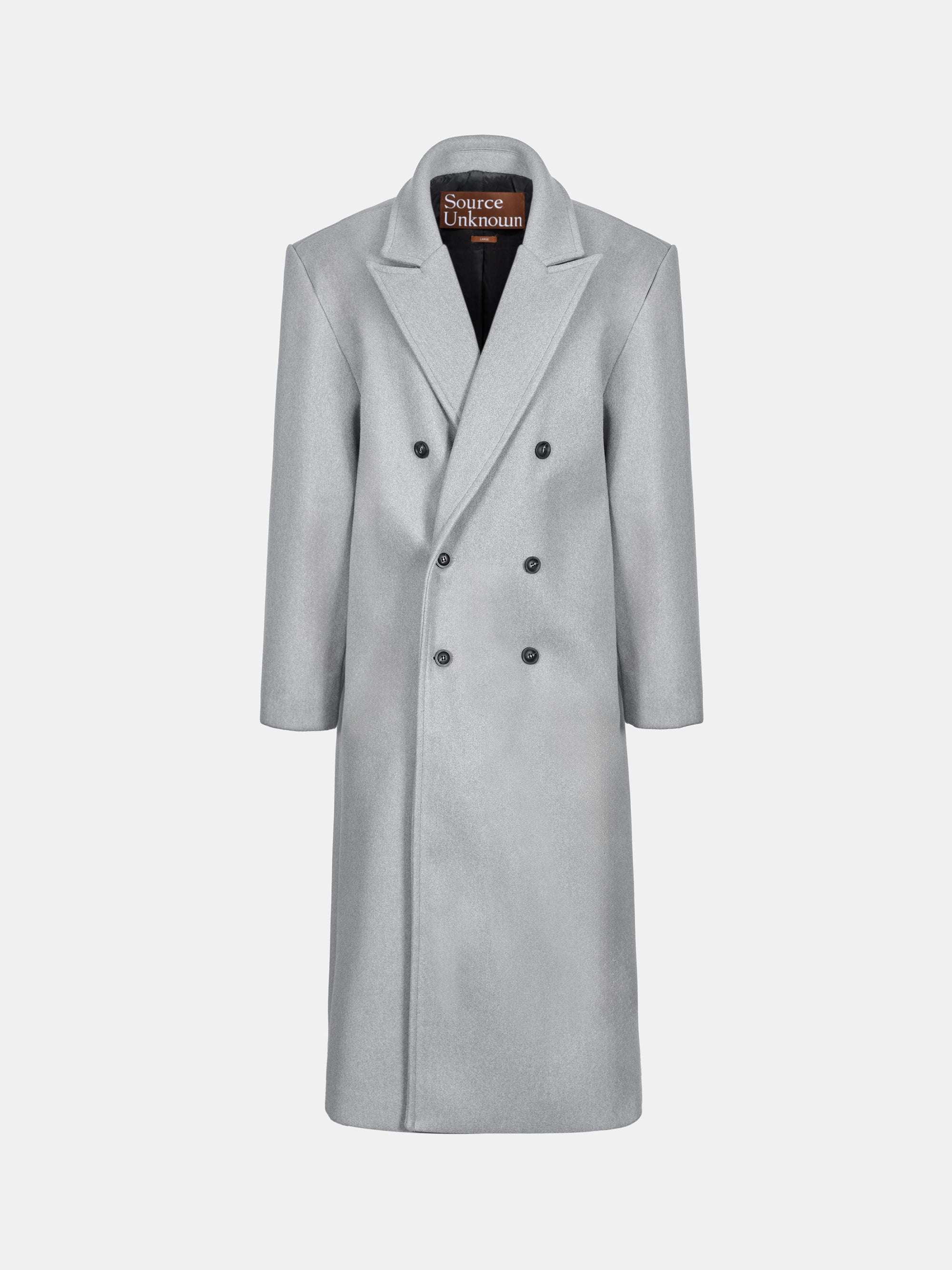 Wallis Oversized Grandpa Coat, Warm Grey