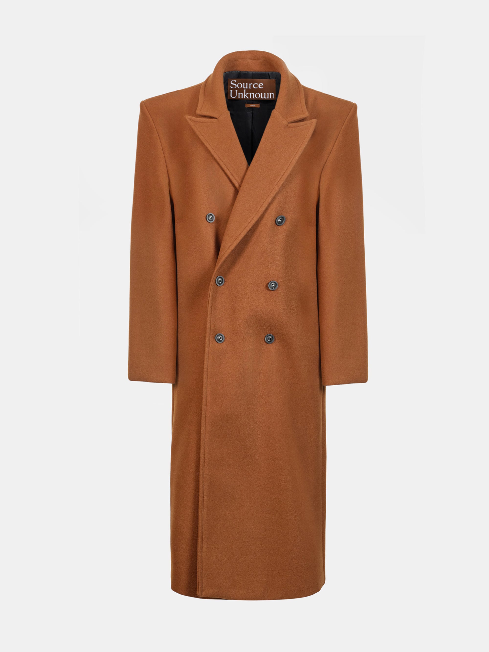 Wallis Oversized Grandpa Coat, Pecan
