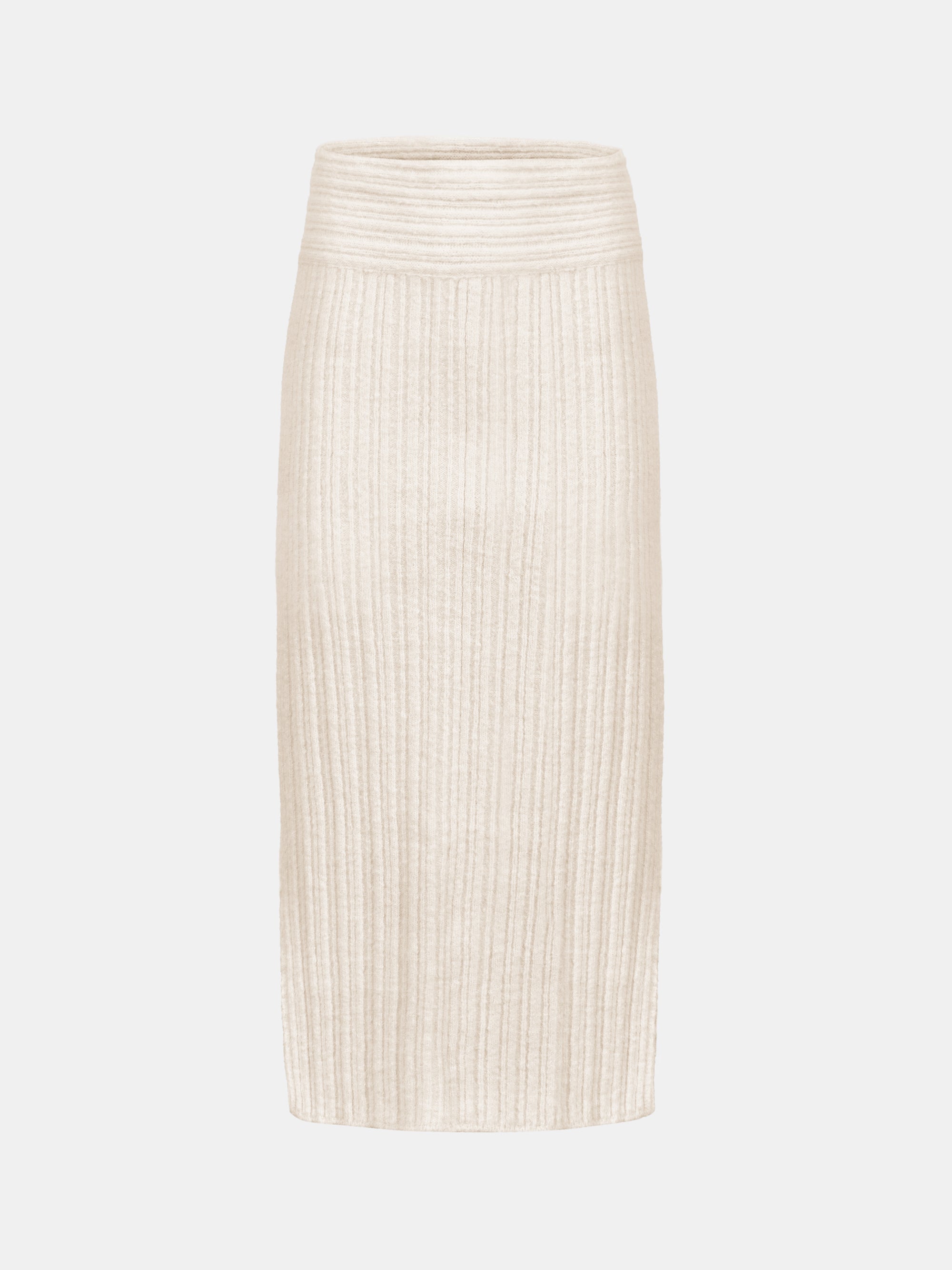 Becca High Roll Knit Skirt, Birch