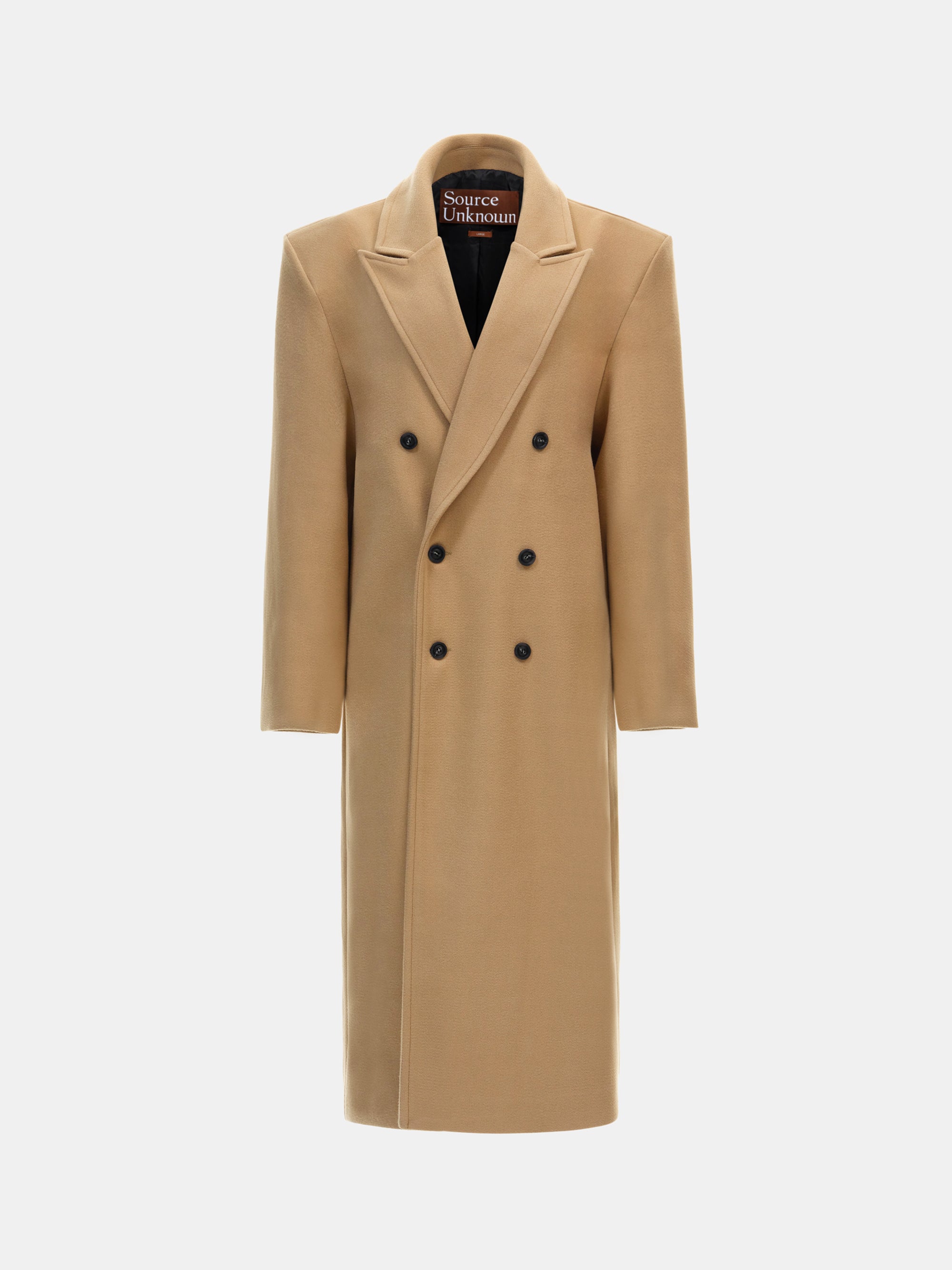 Wallis Oversized Grandpa Coat, Camel