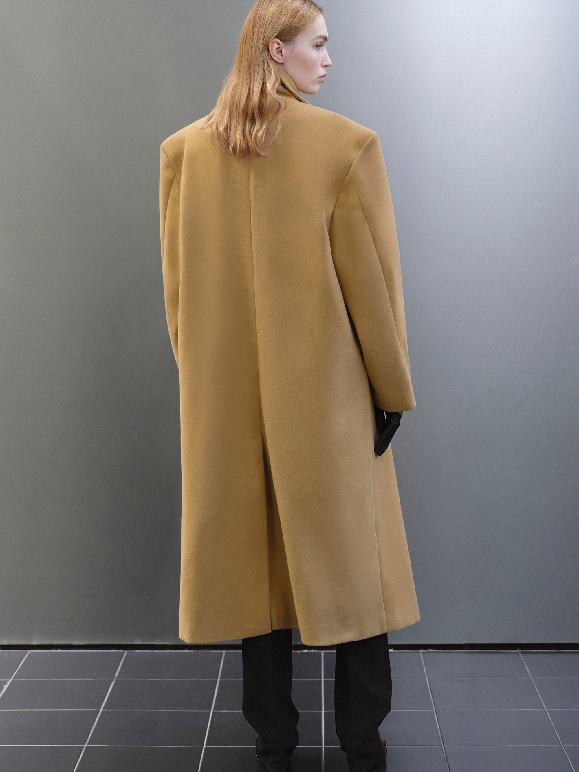 Wallis Oversized Grandpa Coat, Camel - Main Image