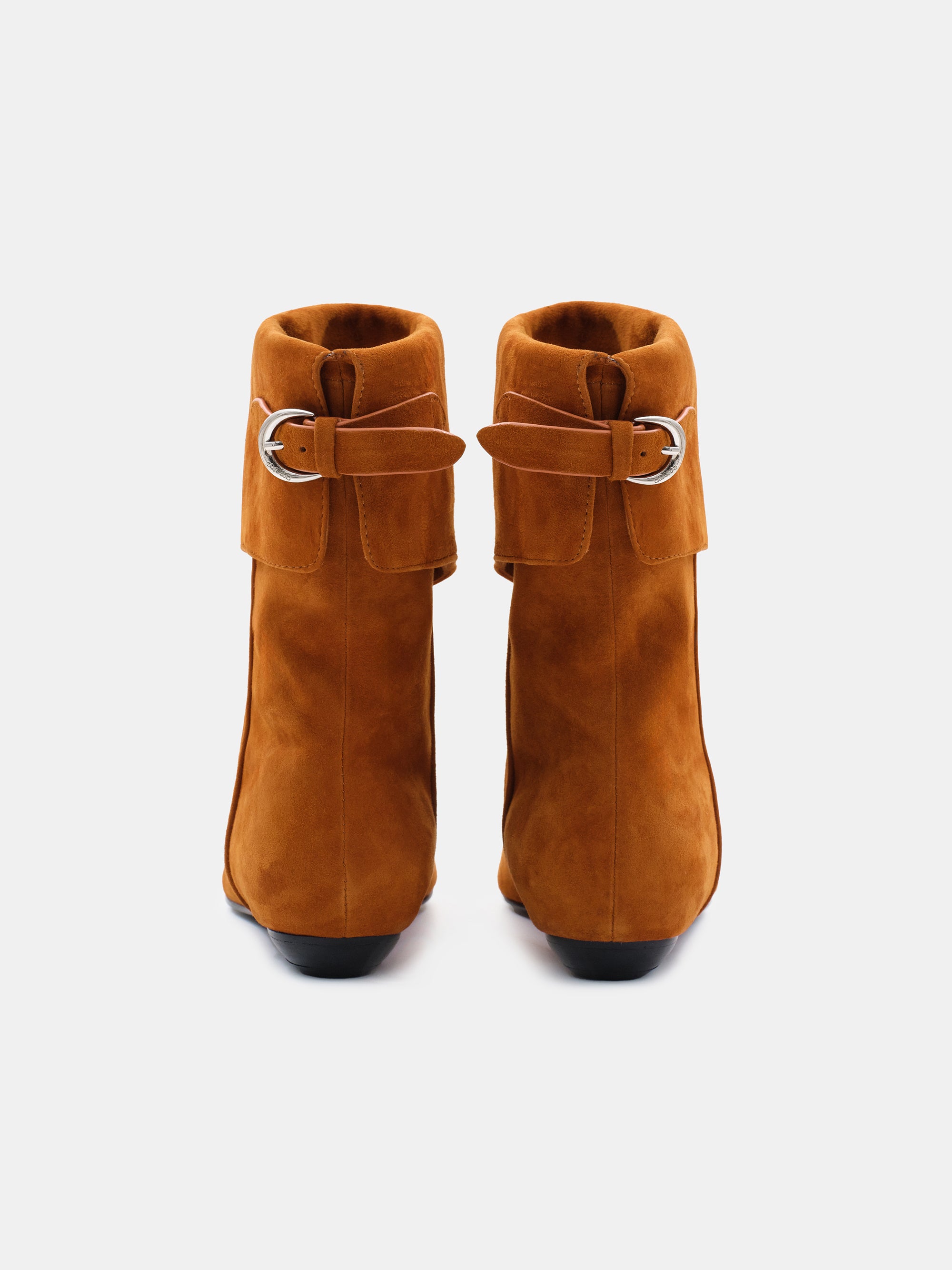 Midcalf Suede Boots, Reddish Brown