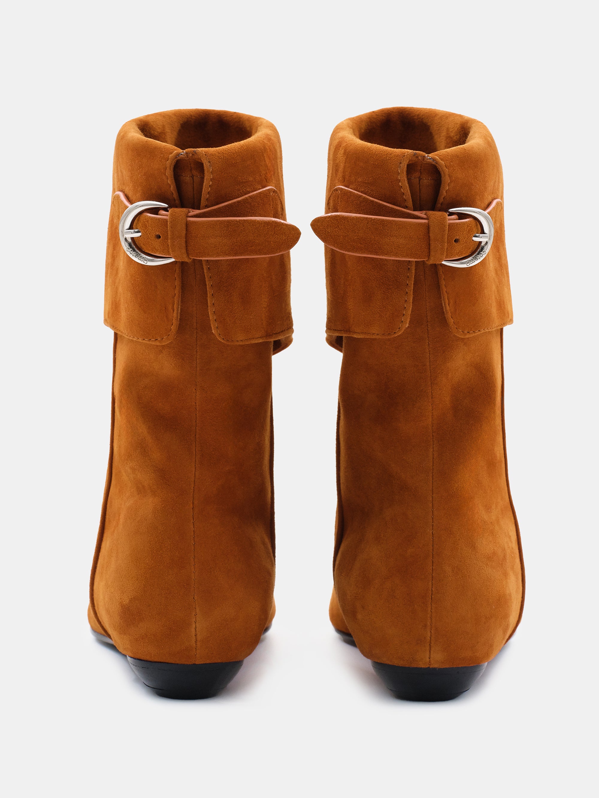 Midcalf Suede Boots, Reddish Brown