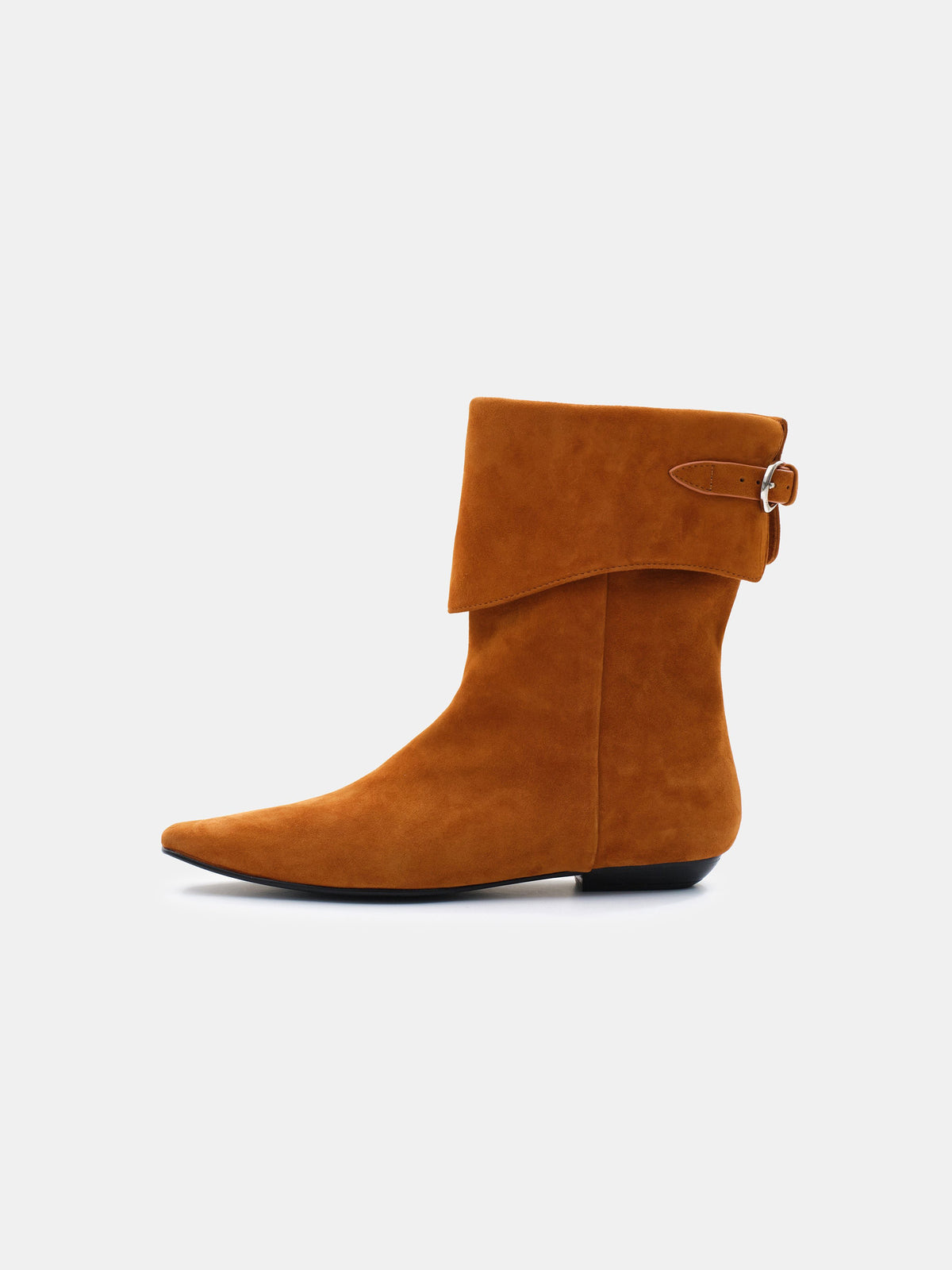 Midcalf Suede Boots, Reddish Brown