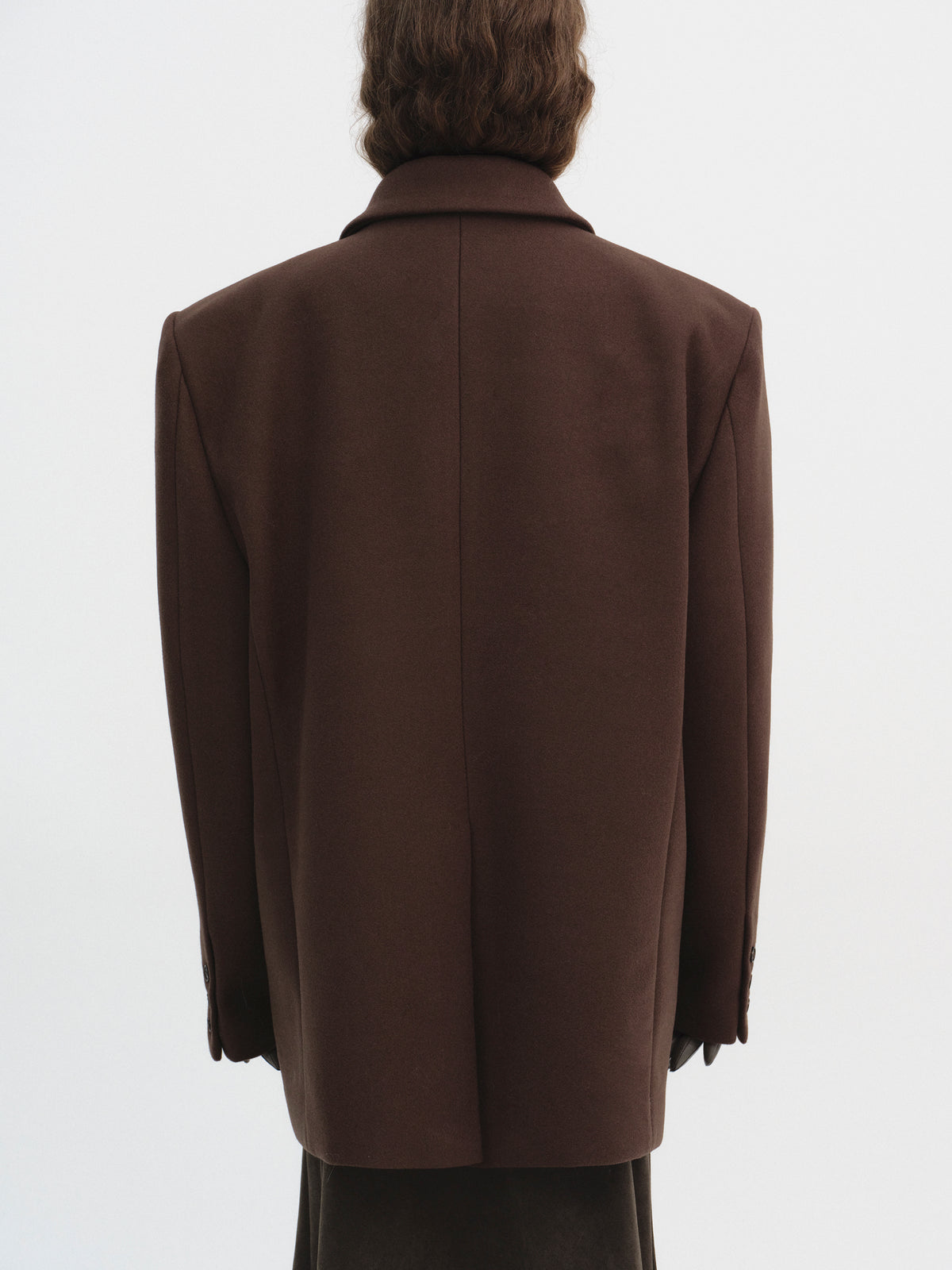 Hayk Oversized Boyfriend Blazer, Chocolate