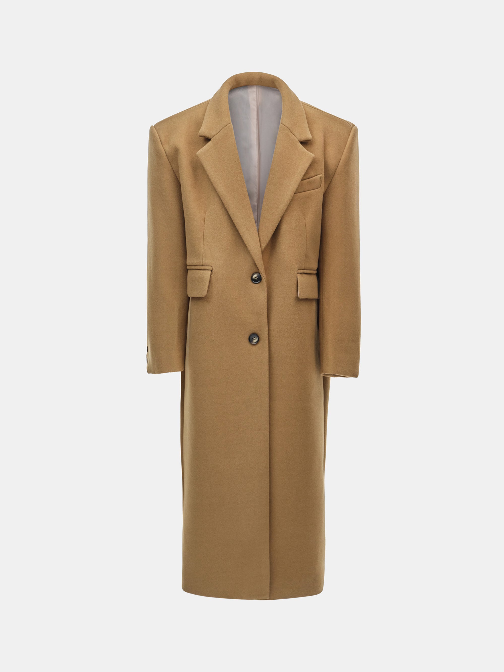 Single-breasted Maxi Coat, Nutshell