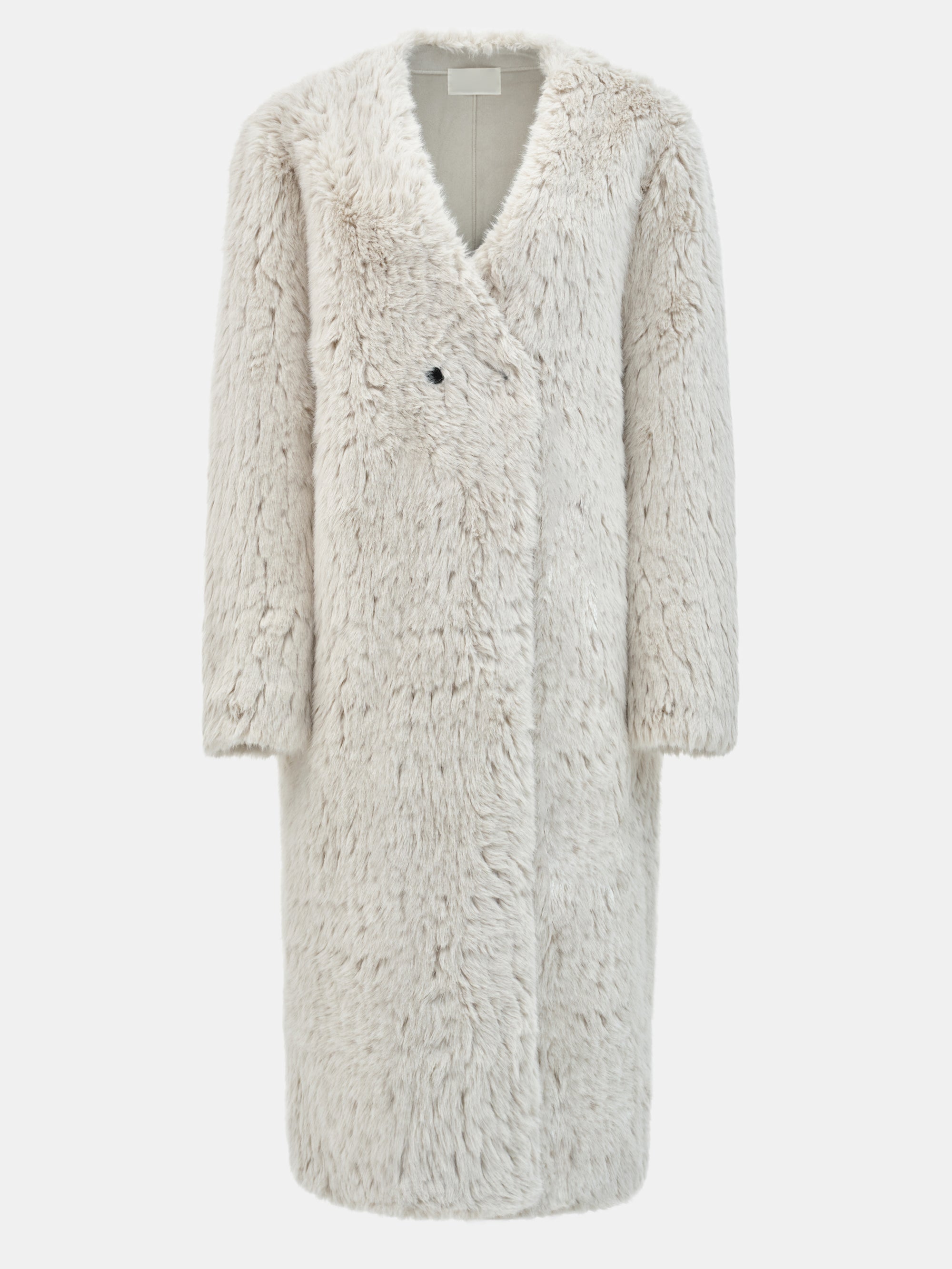 Faux Shearling Coat, Ivory