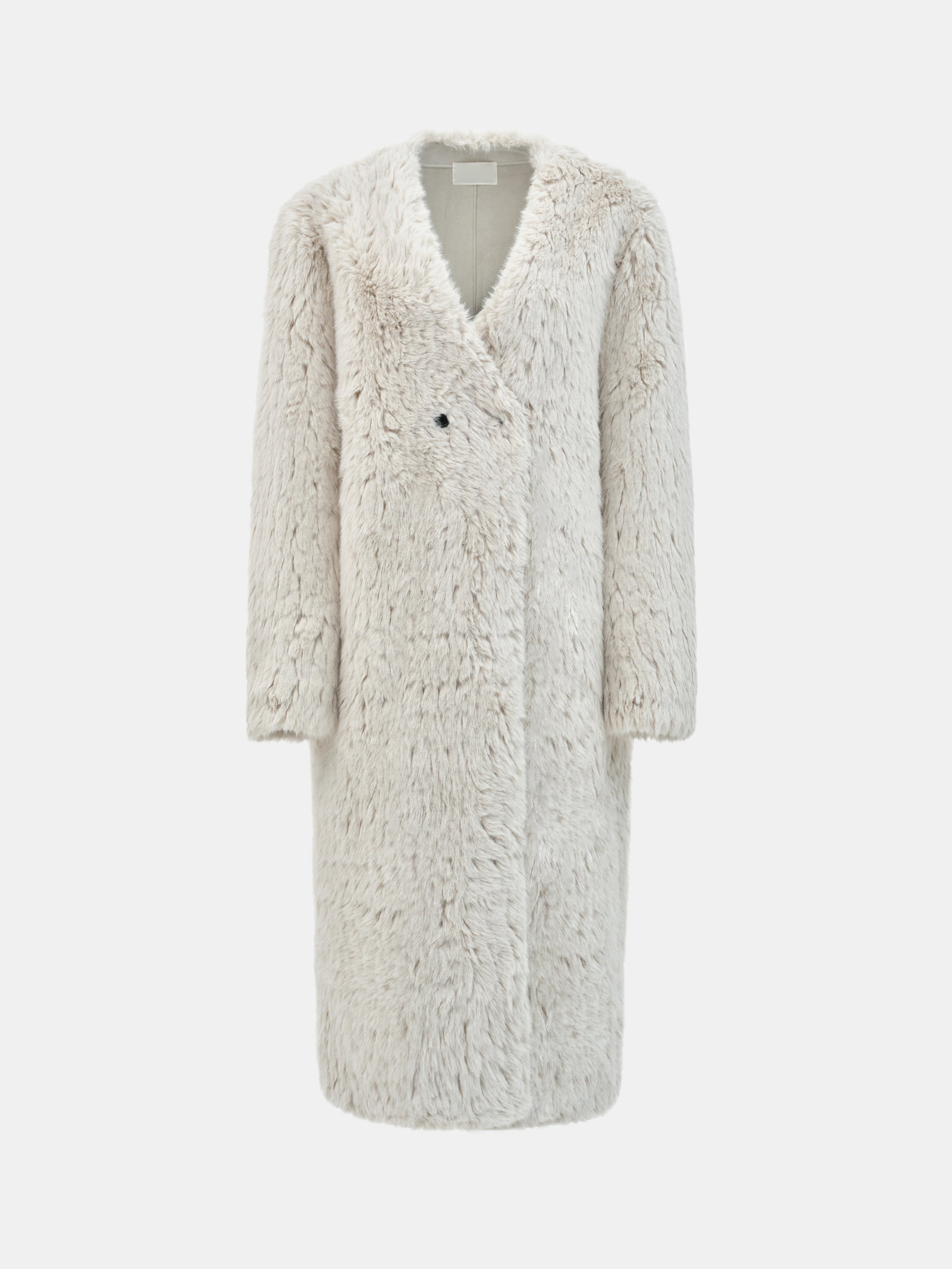 Faux Shearling Coat, Ivory