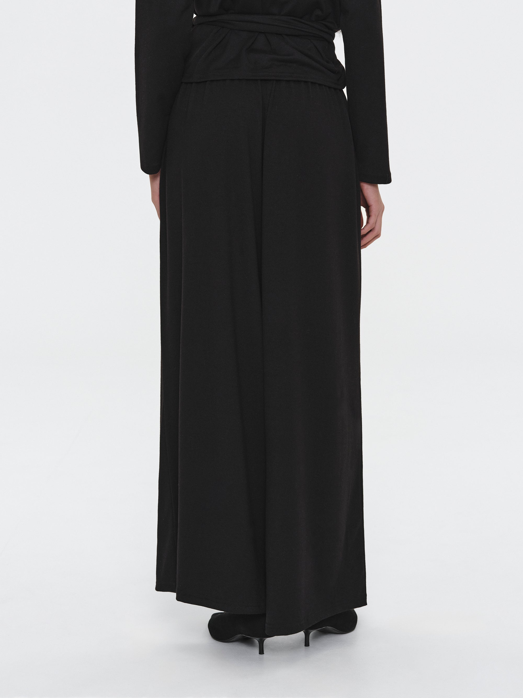 Peached Jersey Lounge Pants, Black