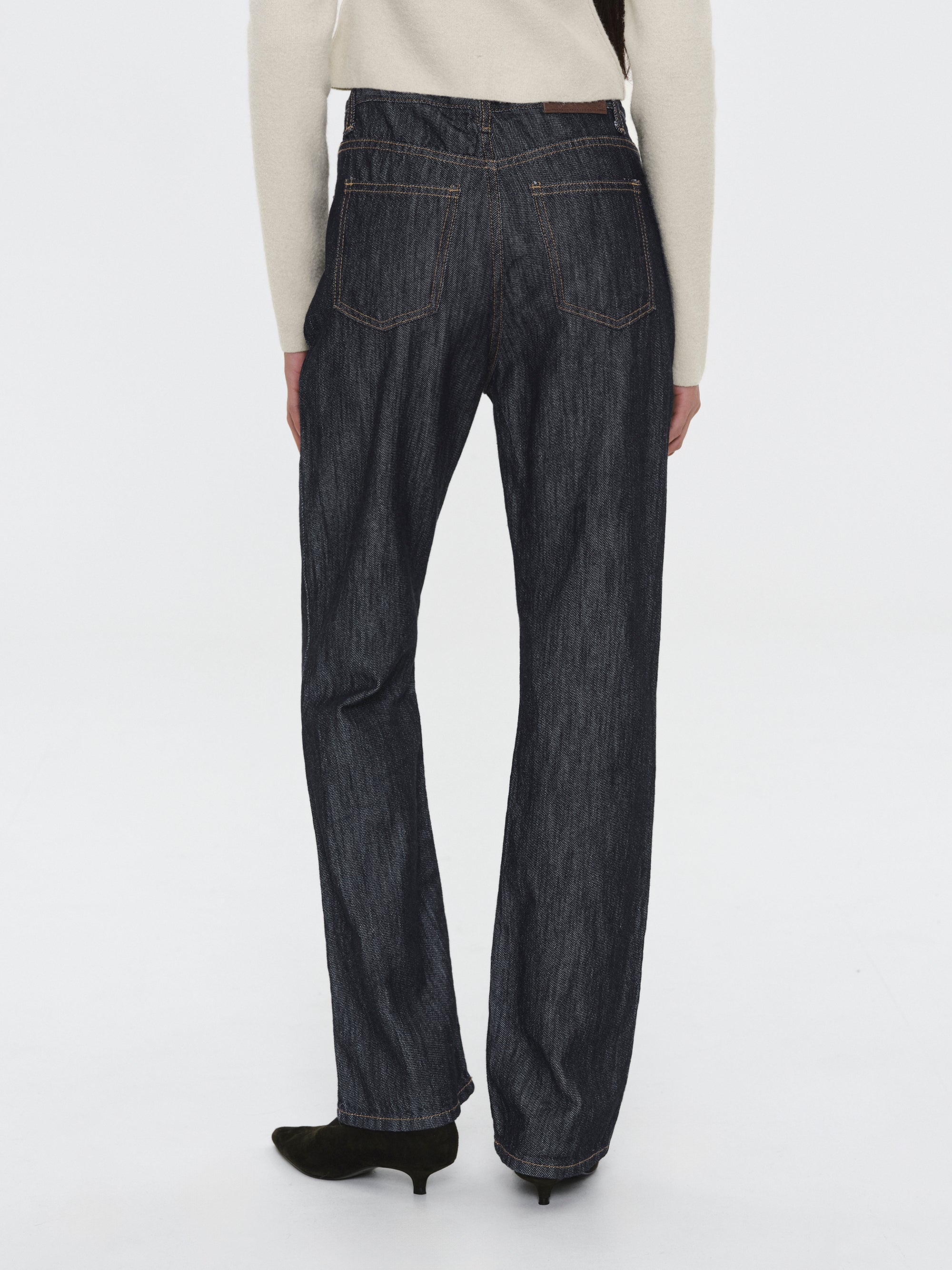 Raw Denim Slim Jeans, Indigo