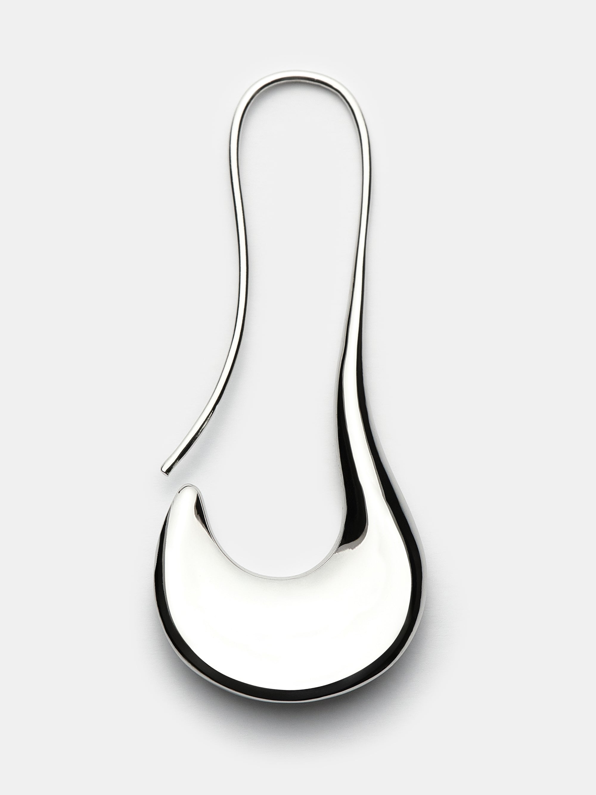 Short Drop Earrings, Silver