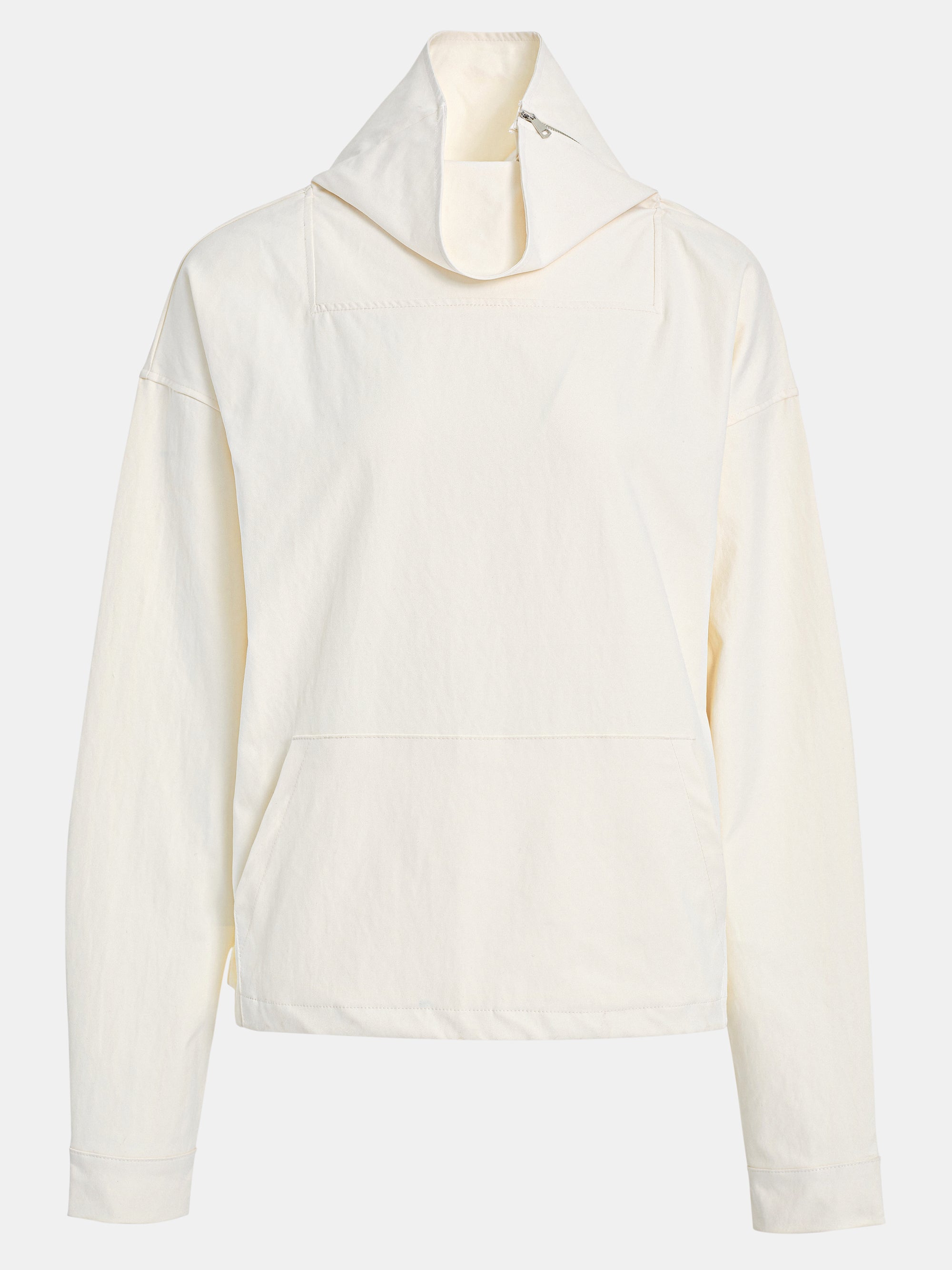 Funnel Zip Neck Top, Ivory